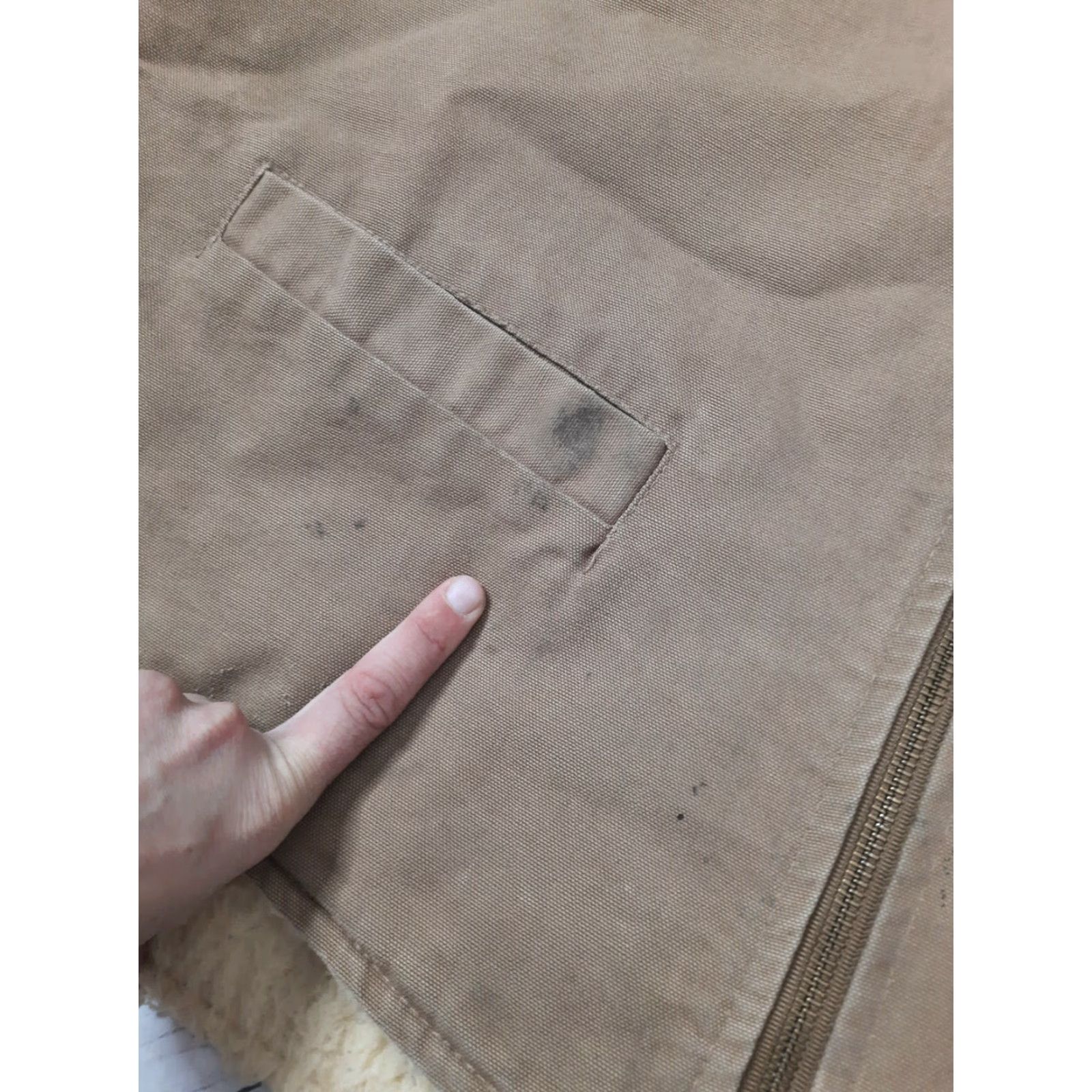 Carhartt VINTAGE Carhartt Vest Mens Duck Canvas Sherpa Lined 2XL Brown USA Union Made Workwear 90s Outdoor Hunting Size US XXL / EU 58 / 5 - 4 Thumbnail