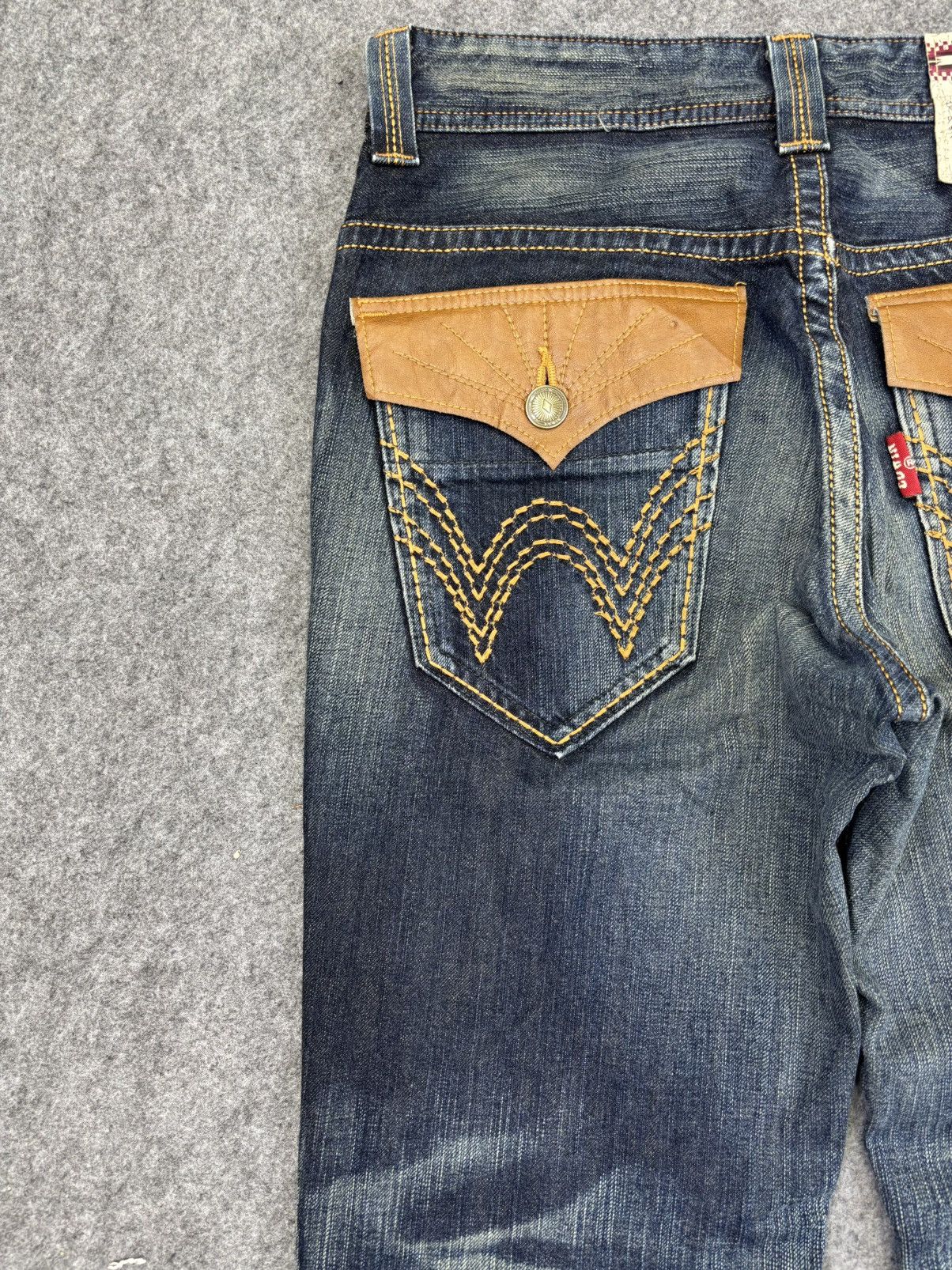 Edwin 💥Flare💥Edwin Westerner Style Sick Fades Flare Denim F833 Size US 32 / EU 48 - 9 Thumbnail