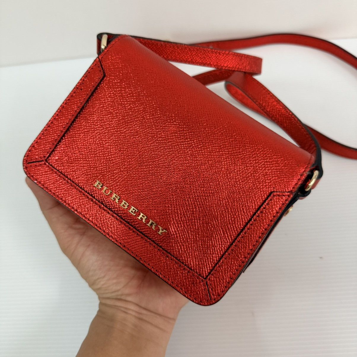 Burberry Burberry Leather Red Slingbag Size ONE SIZE - 5 Thumbnail