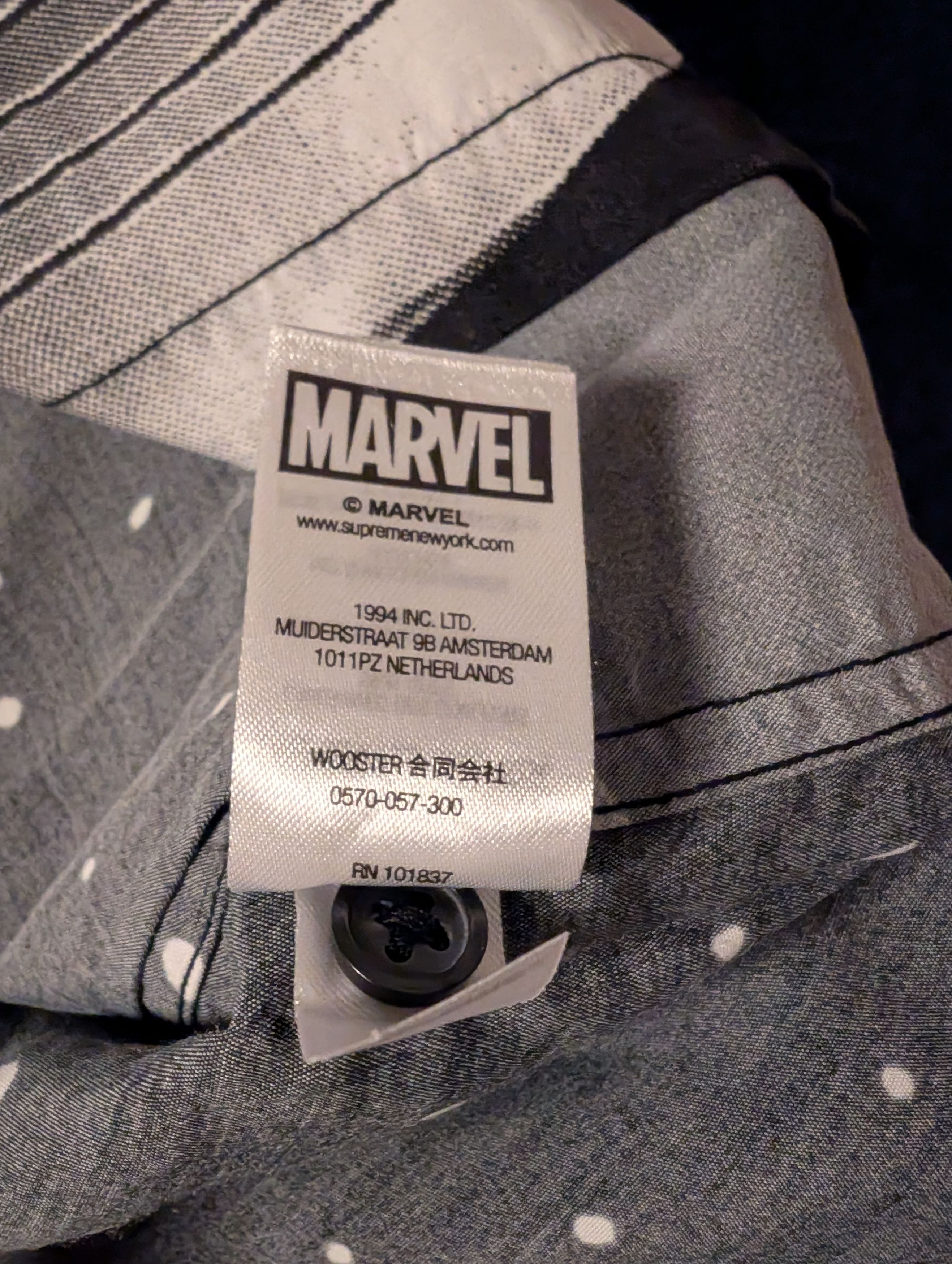 Supreme x Marvel Silver Surfer Rayon Shirt SS19 L