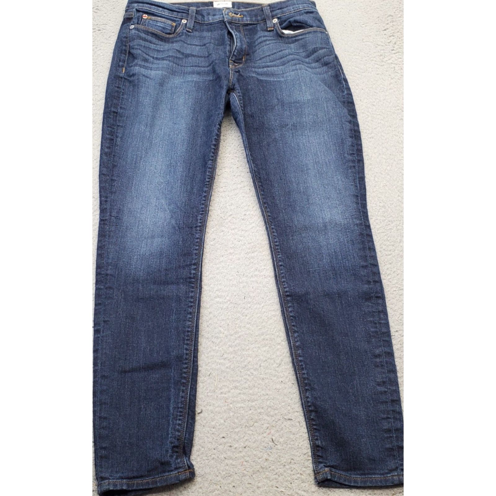 Hudson Hudson Womens Size 31 Blue Denim 5 Pocket Stretch Krista Super Skinny Jeans Shirt Hoodie? Size 24" / US 00 / IT 34 - 2 Thumbnail