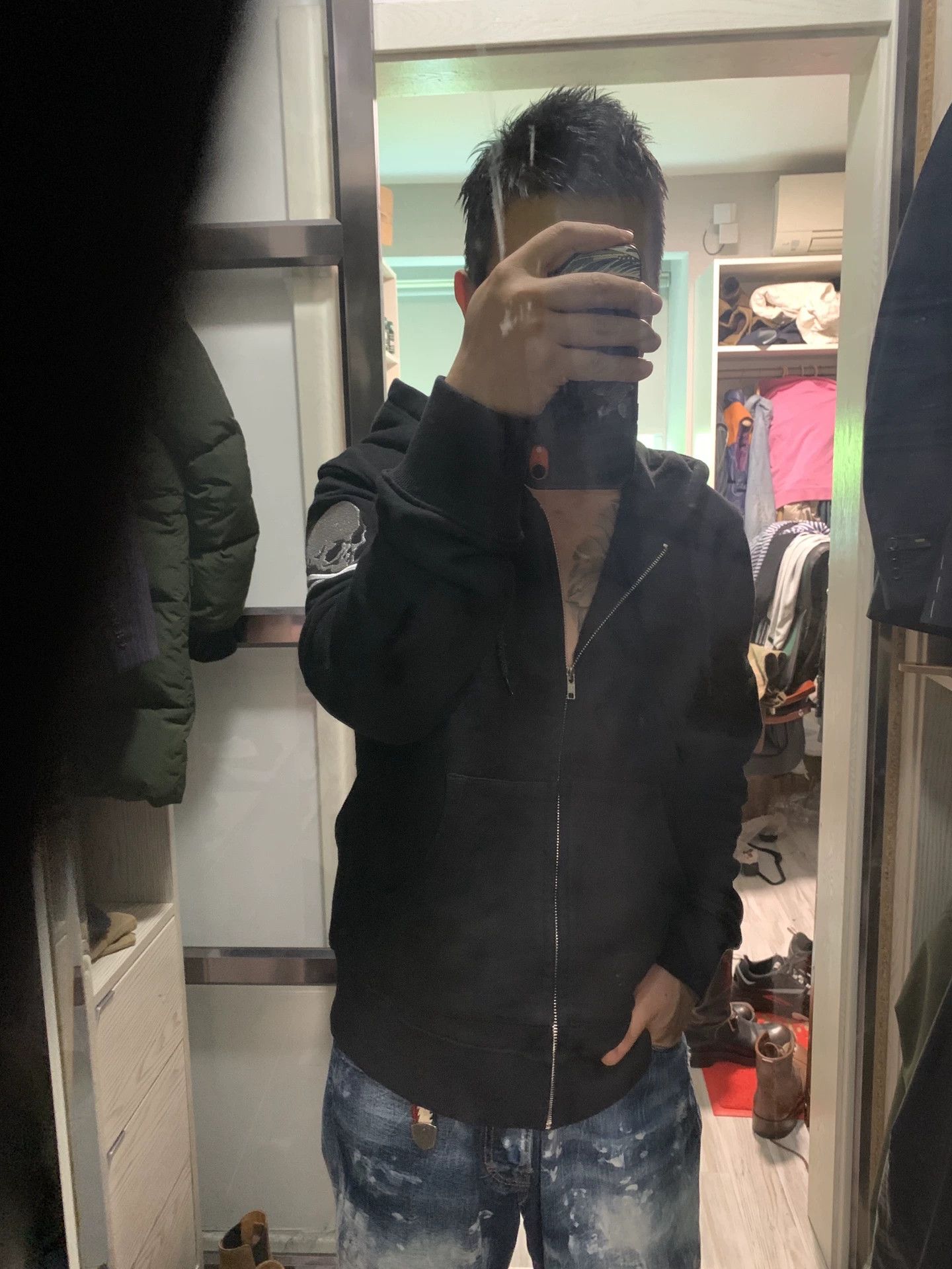 Mastermind Japan mastermind japan skull embroidery hoodie size M Size US M / EU 48-50 / 2 - 1 Thumbnail
