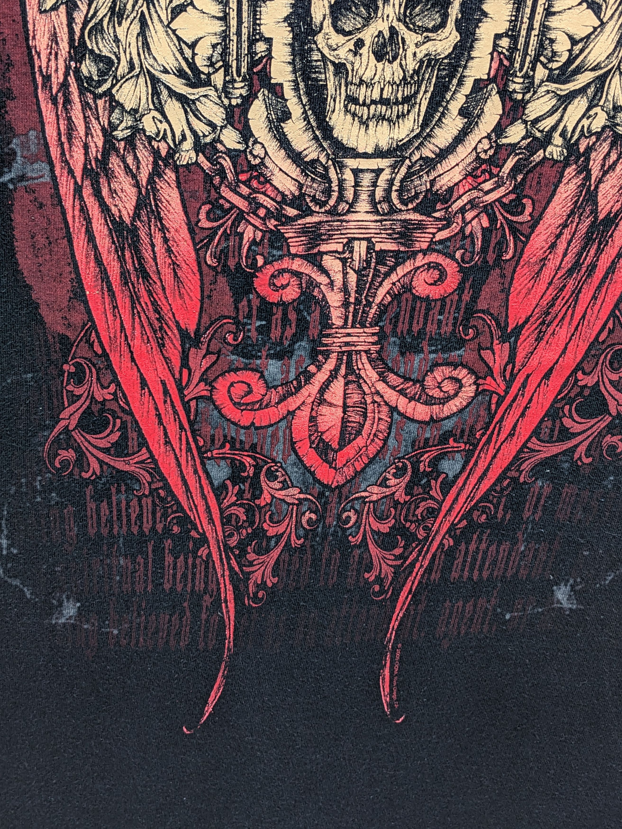 Japanese Brand AFFLICTION ALTERNATIVE SKULLS DESIGN TSHIRT Size US S / EU 44-46 / 1 - 4 Thumbnail