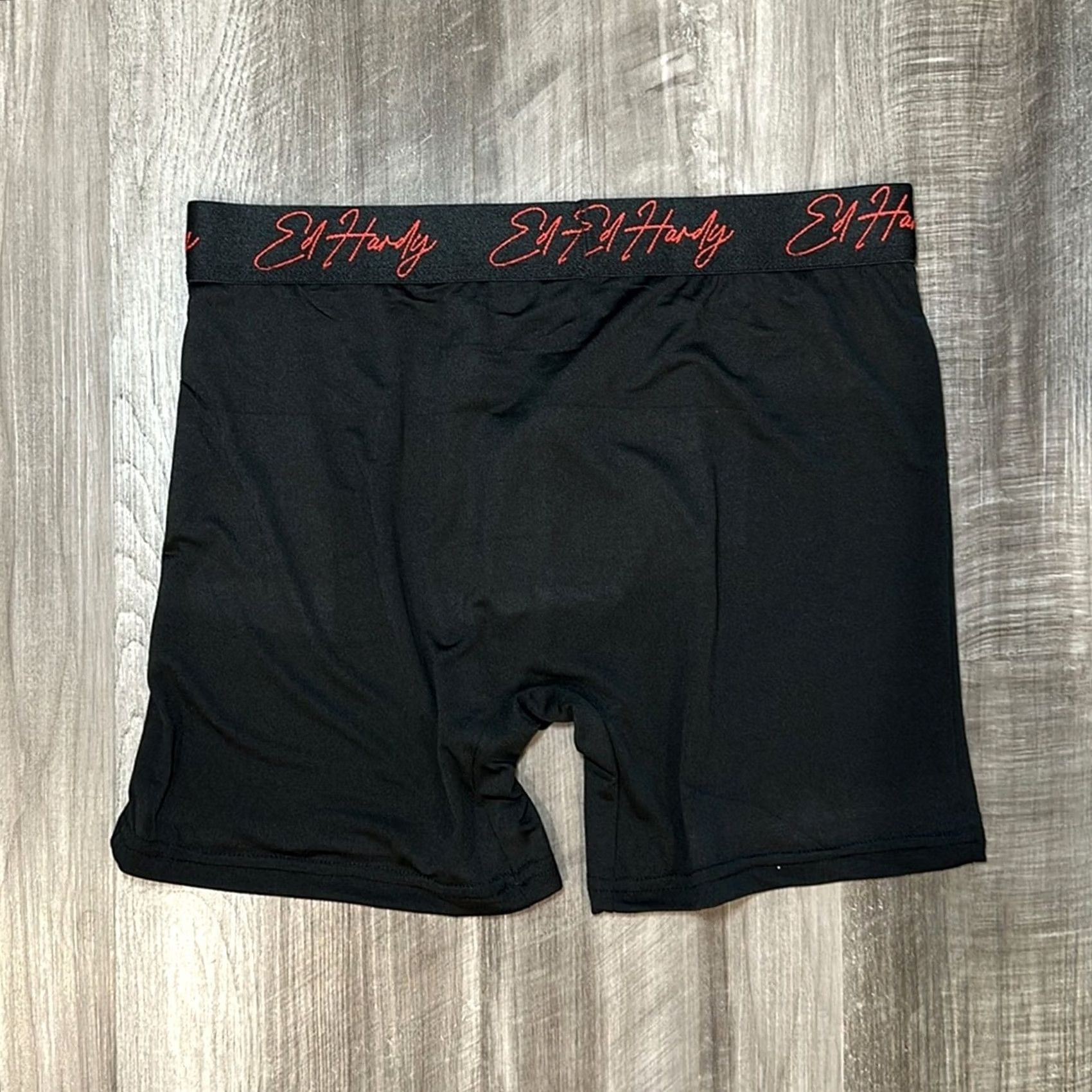 Ed Hardy Ed Hardy Boxer Brief - M Black Men's Underwear Regular Size Medium Boxer Brief Size 40R - 2 Thumbnail