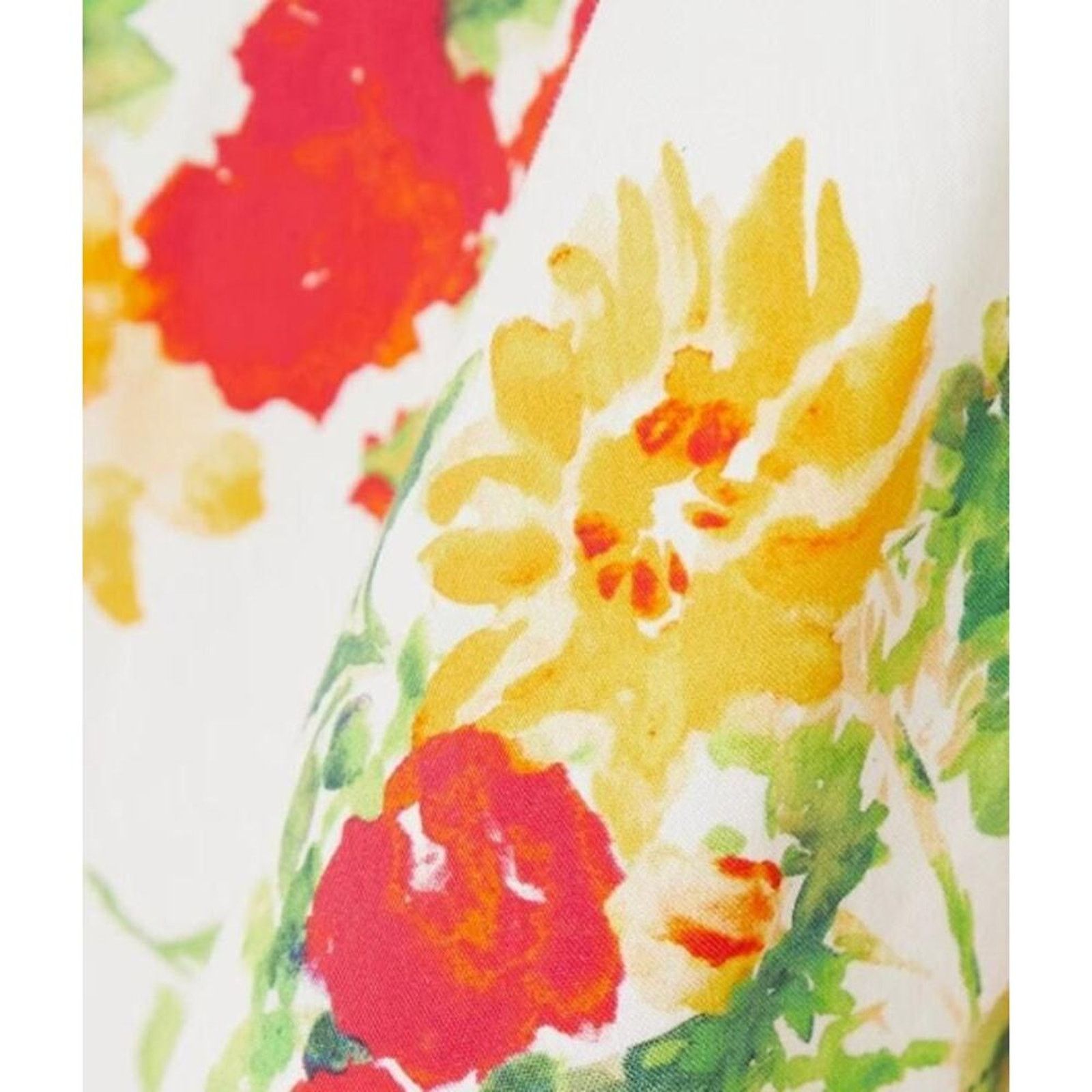 CAROLINE CONSTAS Laurel ruffled floral print cotton blend poplin mini dress Size L / US 10 / IT 46 - 4 Thumbnail