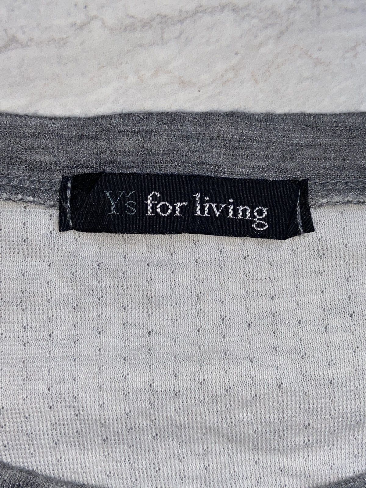 Yohji Yamamoto Y’S FOR LIVING Grey Long Sleeve T-Shirt Size US XL / EU 56 / 4 - 11 Thumbnail