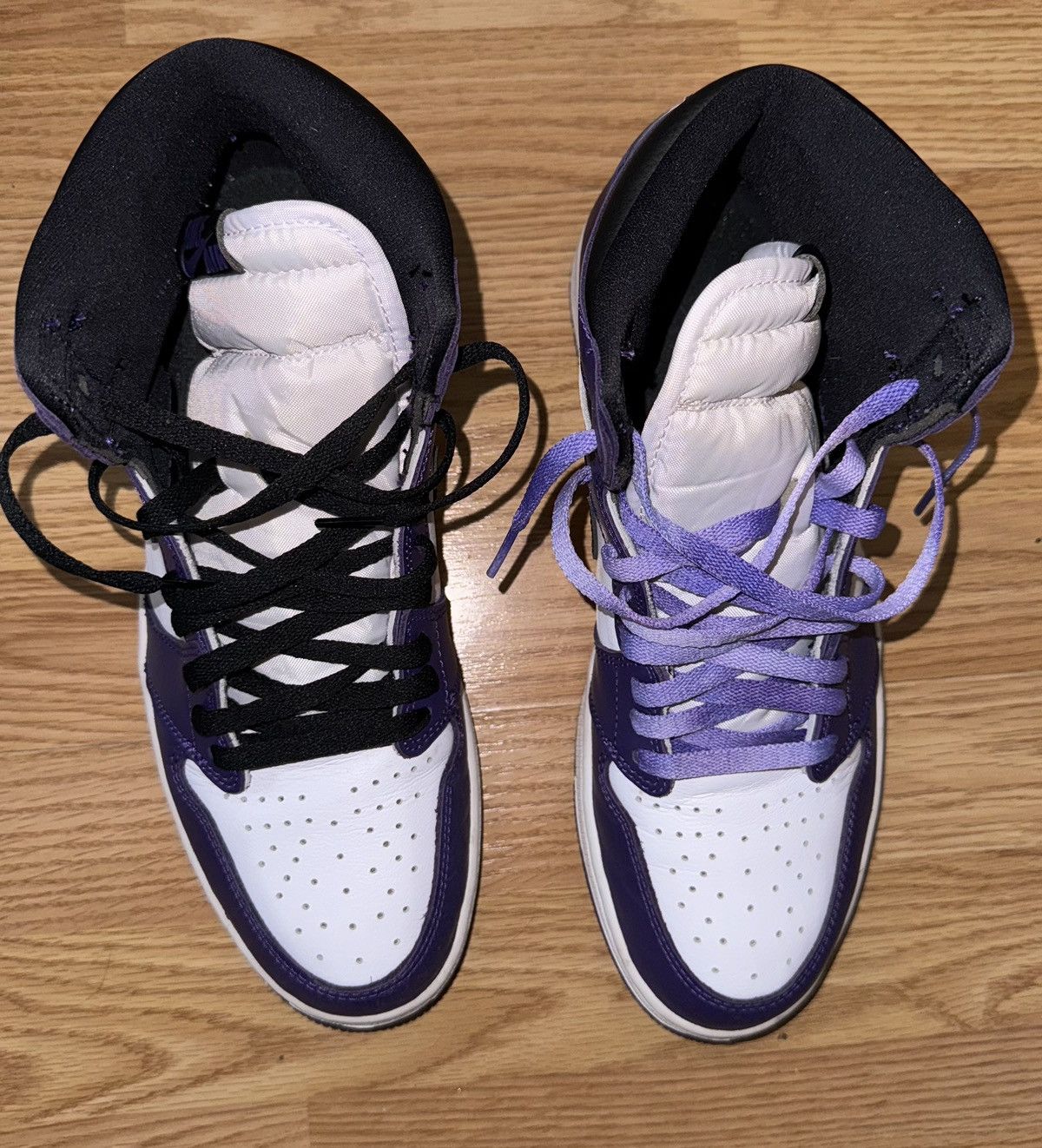 Jordan Brand Air Jordan 1 Retro High OG 'Court Purple 2.0' SZ 11 Used Size US 11 / EU 44 - 3 Thumbnail
