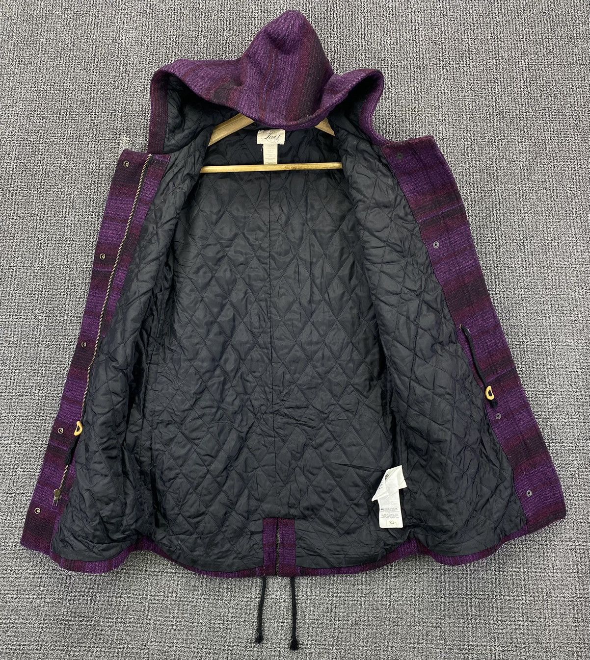 Levi's Vintage Levis Hoodie Shadow Plaids Wool Jacket Size XS / US 0-2 / IT 36-38 - 5 Thumbnail