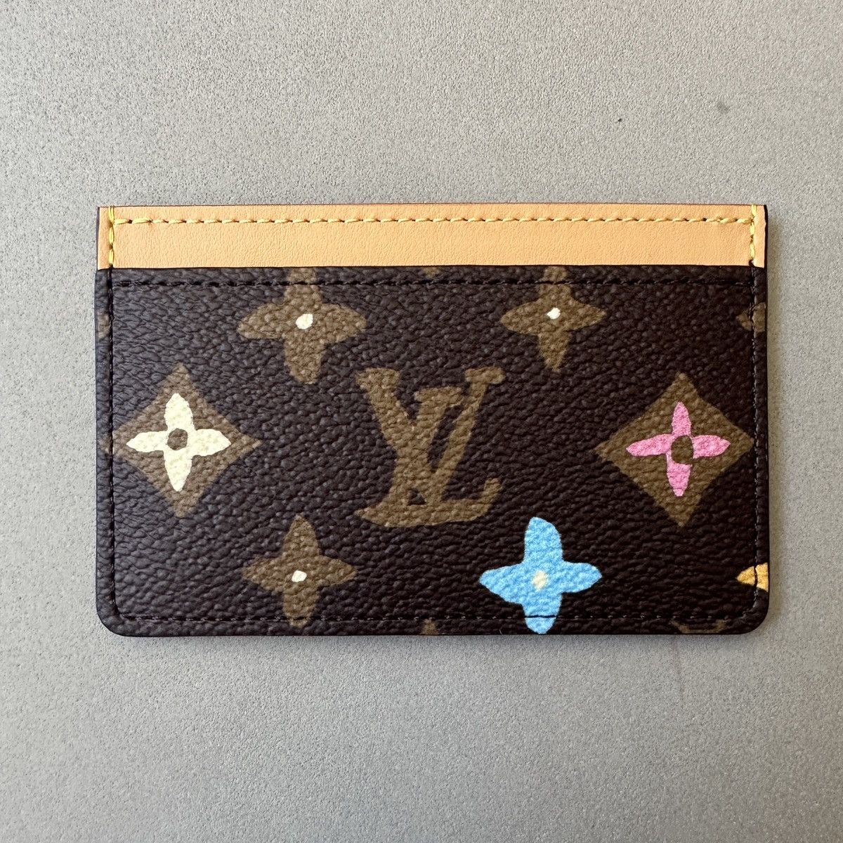 image of Louis Vuitton x Tyler The Creator Lv Tyler The Creator Card Holder Dog Craggy Monogram Brown, Men's