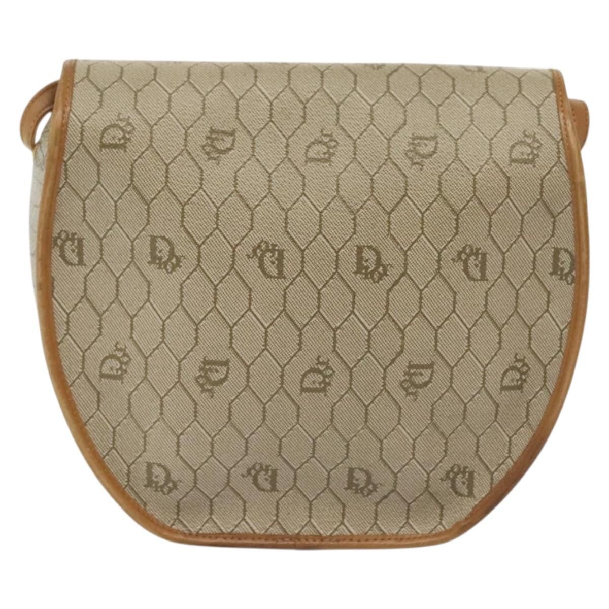 Dior DIOR Honeycomb Canvas Shoulder Bag Pvc Beige Gold Size ONE SIZE - 3 Thumbnail