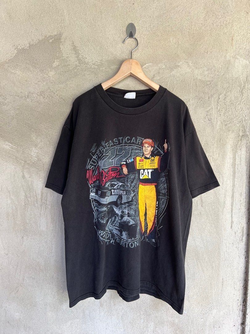 NASCAR Vintage Ward Burton NASCAR Tshirt Size US XL / EU 56 / 4 - 2 Thumbnail