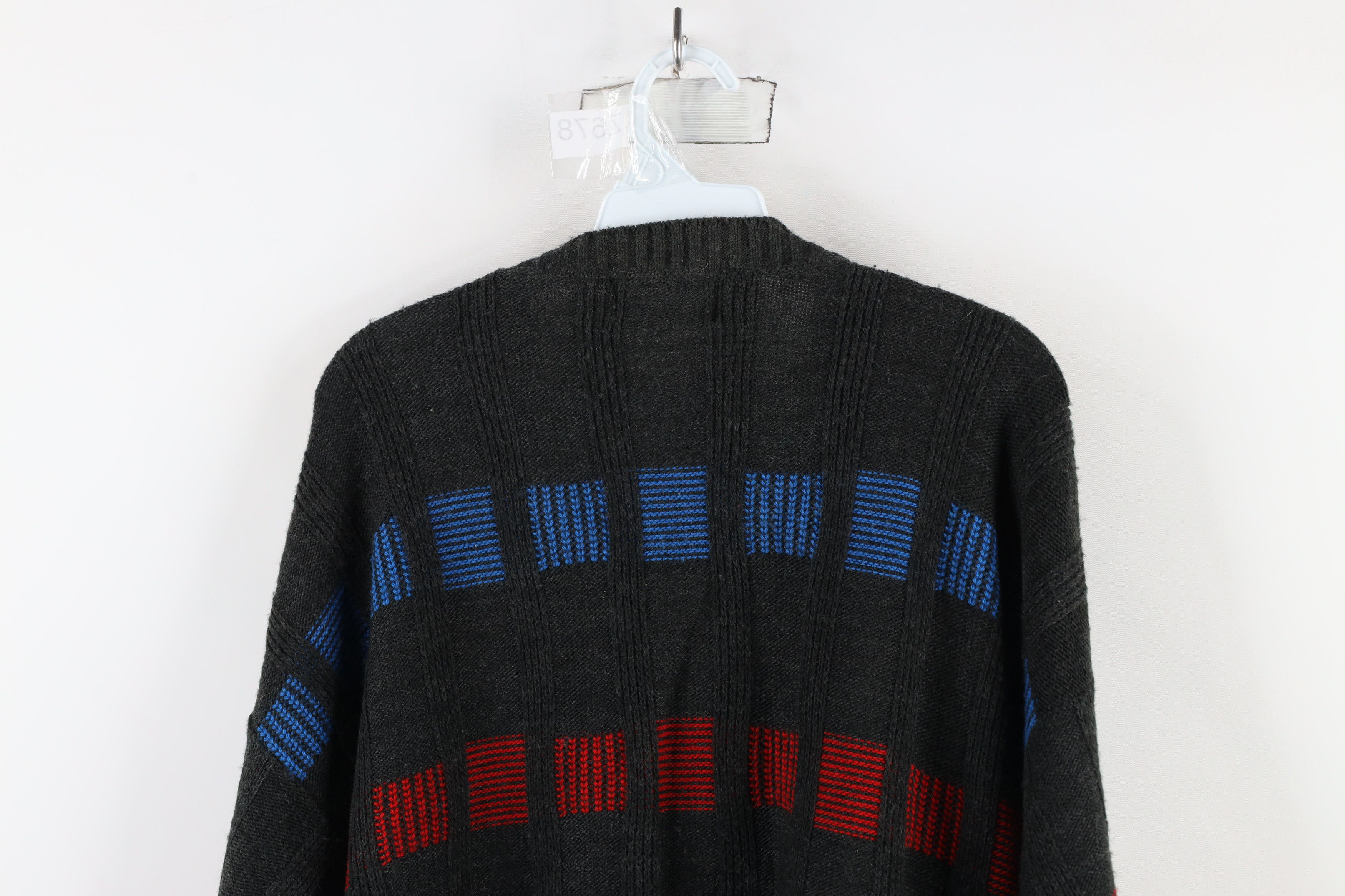 Vintage Vintage 90s Streetwear Ribbed Knit V-Neck Sweater USA Size US XL / EU 56 / 4 - 11 Thumbnail