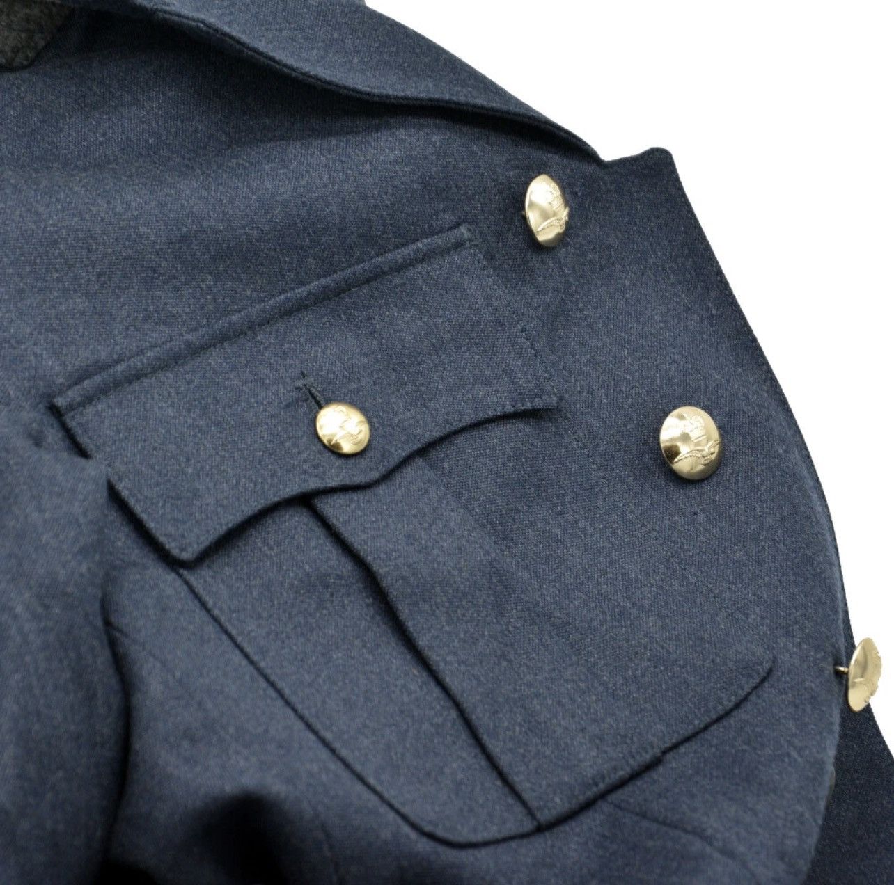 Vintage Vintage RAF Military Jacket – Navy Wool – Size 40R Size 40R - 8 Thumbnail