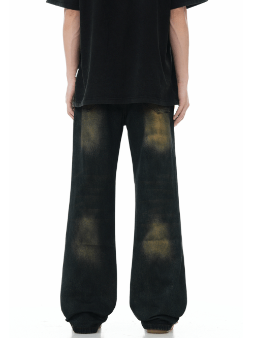 Japanese Brand American retro dirty dyed distressed washed flared jeans Size US 32 / EU 48 - 4 Thumbnail