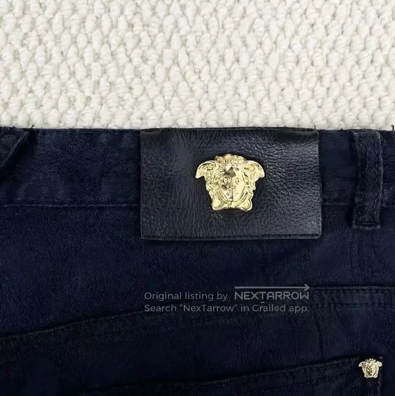 Versace Versace Black Embroidered Denim Casual Pants . Size US 36 / EU 52 - 4 Thumbnail