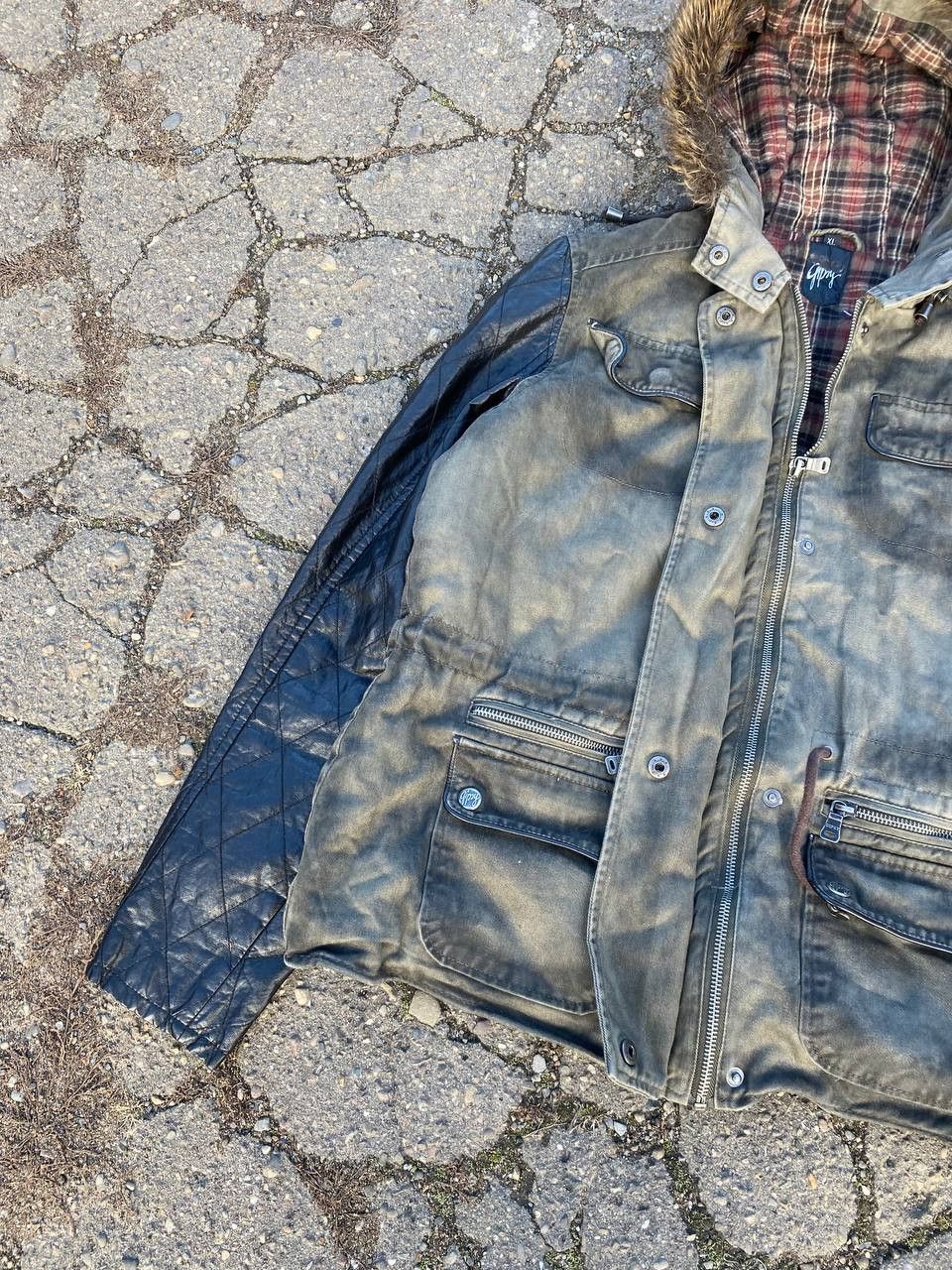 Japanese Brand Y2K Fur Fuzzy If Six Was Nine Style Faded Jacket Size US S / EU 44-46 / 1 - 2 Thumbnail