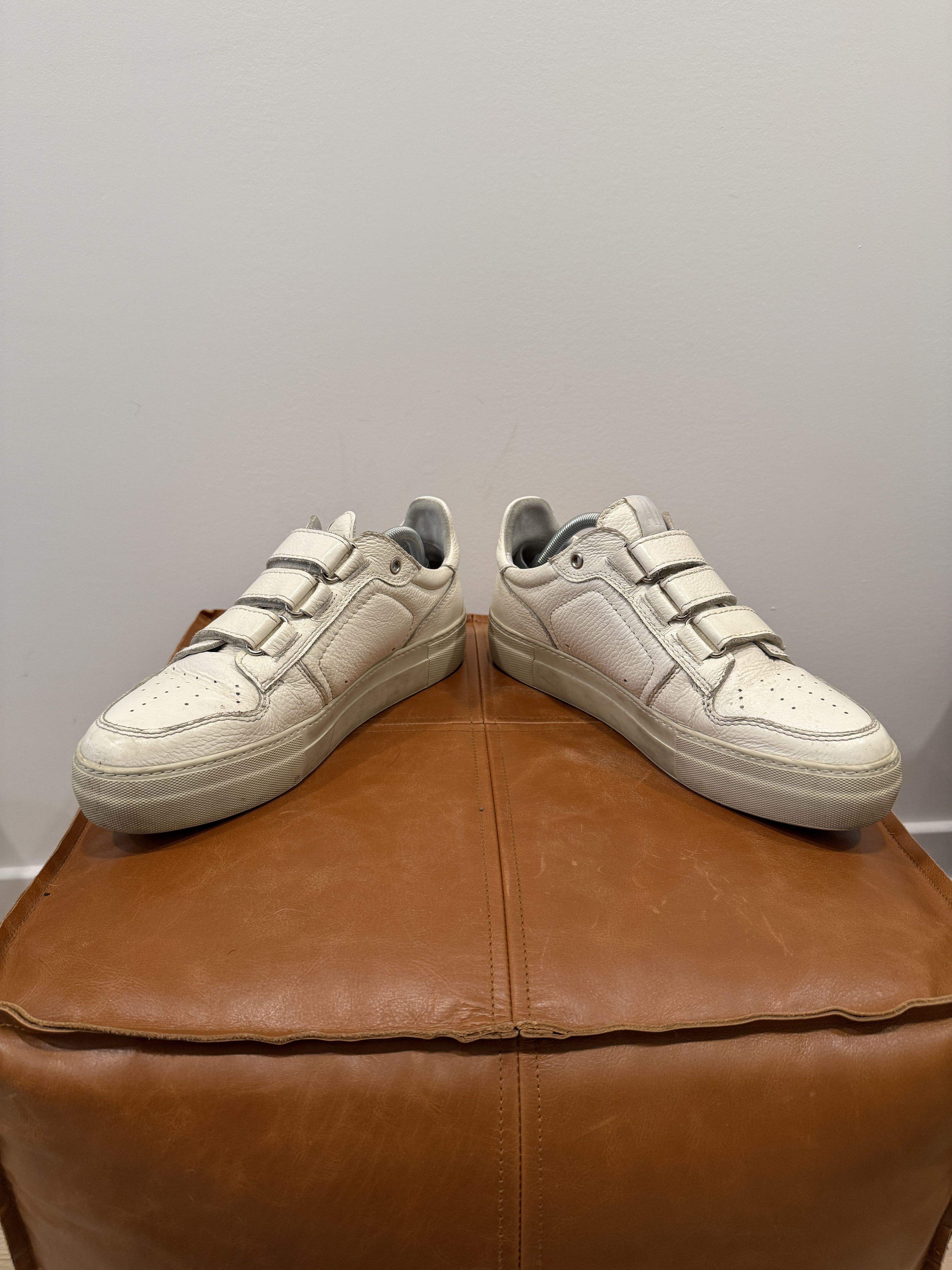 AMI AMI Paris Basketball Velcro Low-Top Sneaker (Off-White) Size US 10 / EU 43 - 8 Thumbnail