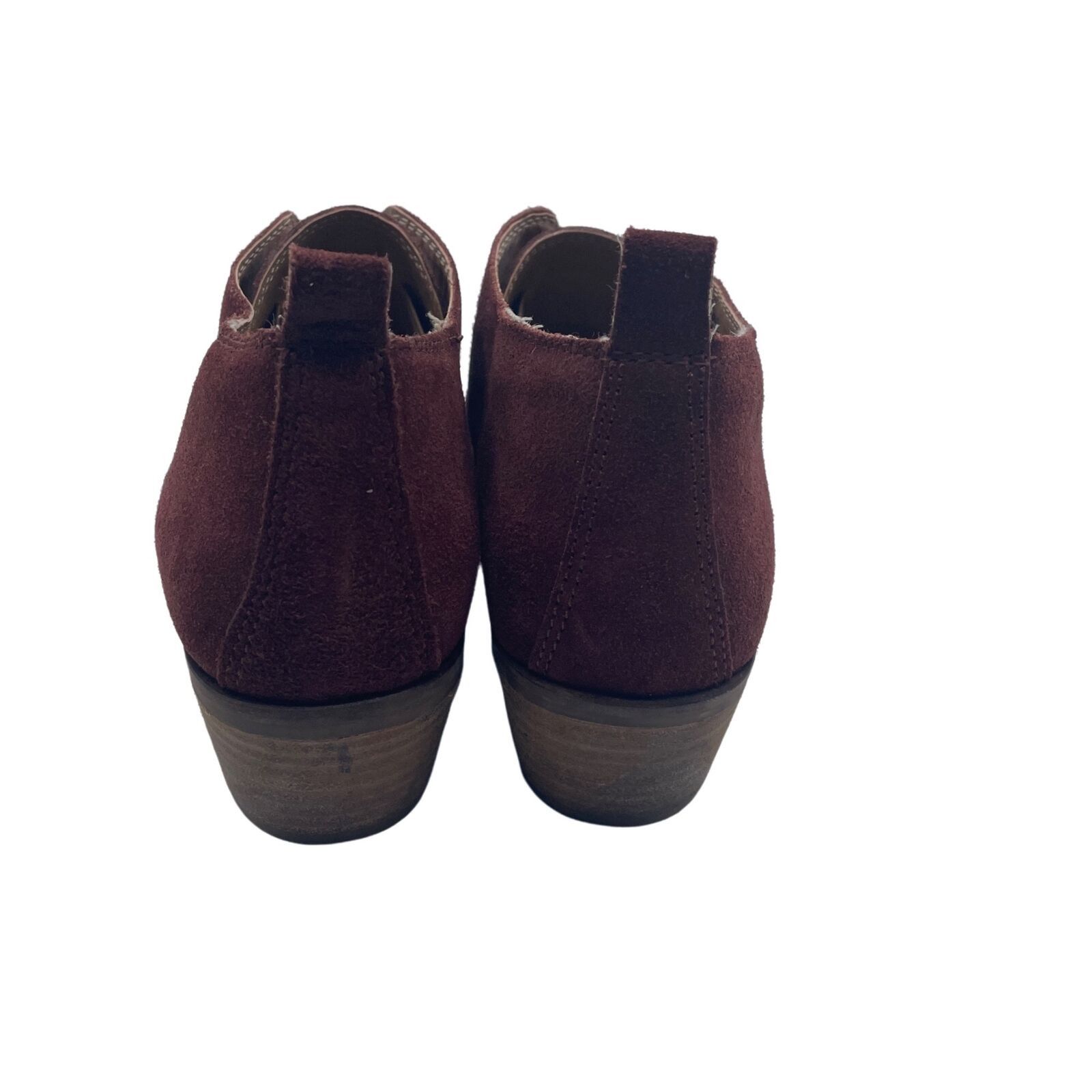 Lucky Brand Lucky Brand Fimberly Booties Suede Leather Red Womens 8.5 Size US 8.5 / IT 38.5 - 4 Thumbnail