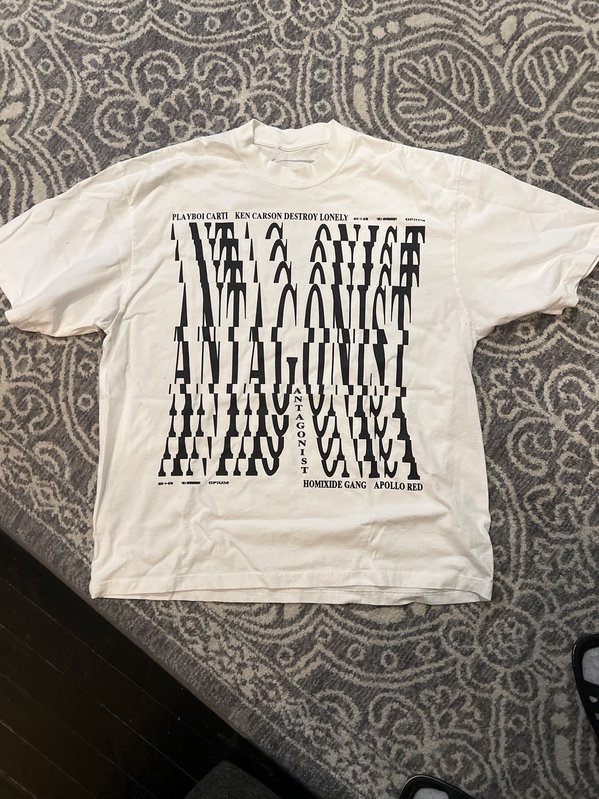 Playboi Carti Antagonist Tour Merch Short Sleeve Large