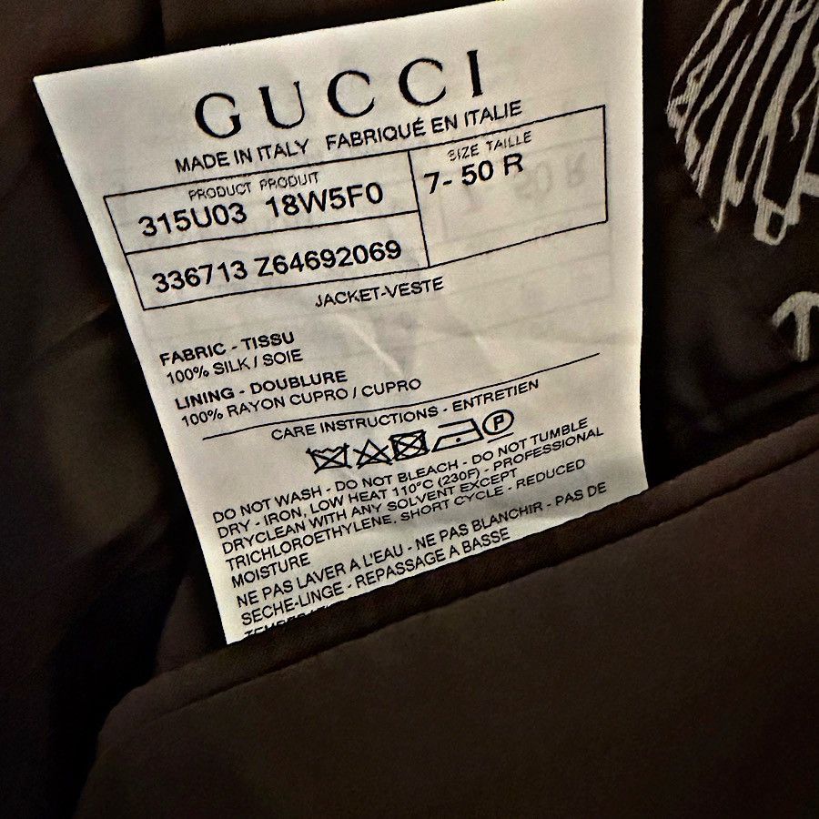 Gucci Authentic Gucci Tom Ford Runway Silk Equestrian Blazer Size 38R - 6 Thumbnail