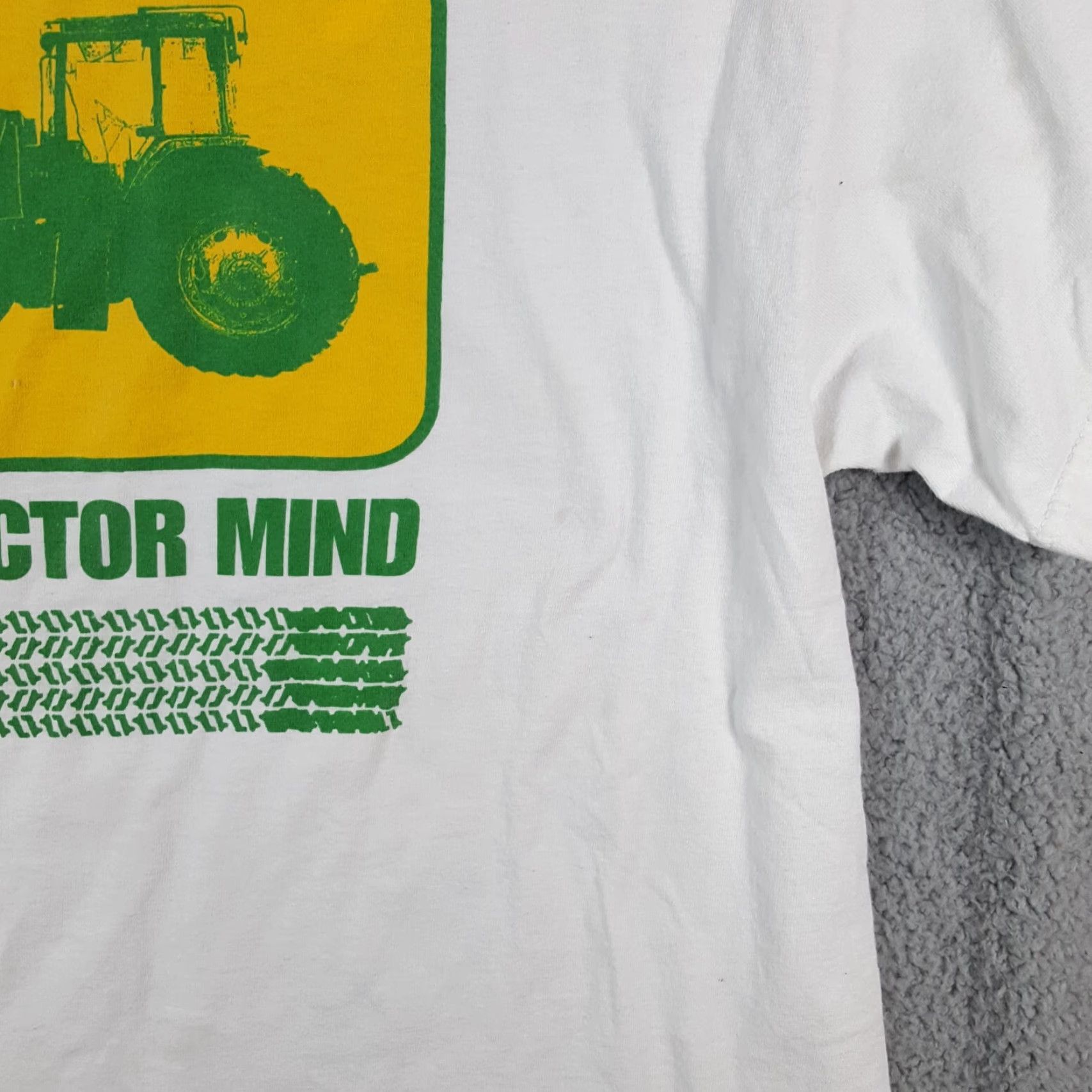 Delta VINTAGE John Deere T-Shirt Men's Large Retro 90s Farm Farmer Cotton Logo White Size US L / EU 52-54 / 3 - 3 Thumbnail