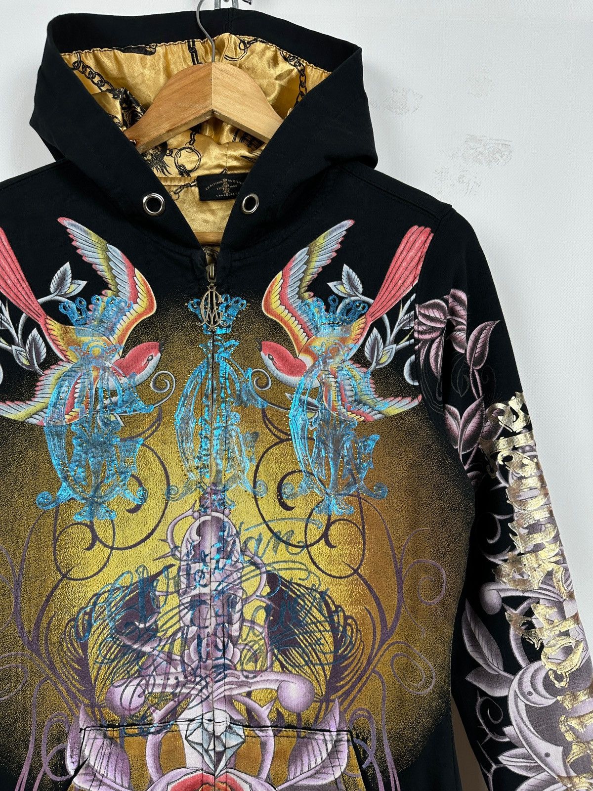 Christian Audigier Vintage Christian Audigier Y2K Full Zip Hoodie Size M / US 6-8 / IT 42-44 - 7 Thumbnail