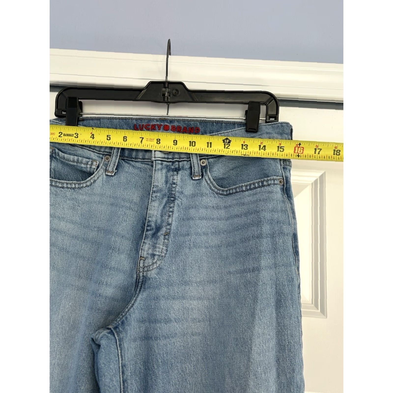 Lucky Brand Lucky Brand Zoe Straight High Rise Blue Denim Jeans Sz 10/30 Womens Size 32" / US 10 / IT 46 - 5 Thumbnail