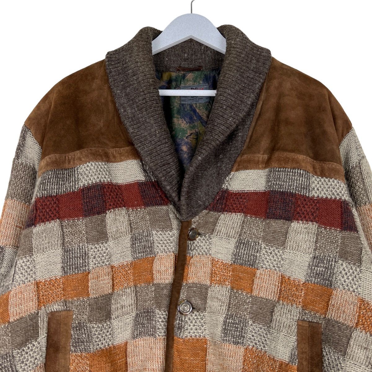 Japanese Brand 🔥 VINTAGE BI COLMAN PATCHWORK BOMBER JACKET Size US L / EU 52-54 / 3 - 3 Thumbnail