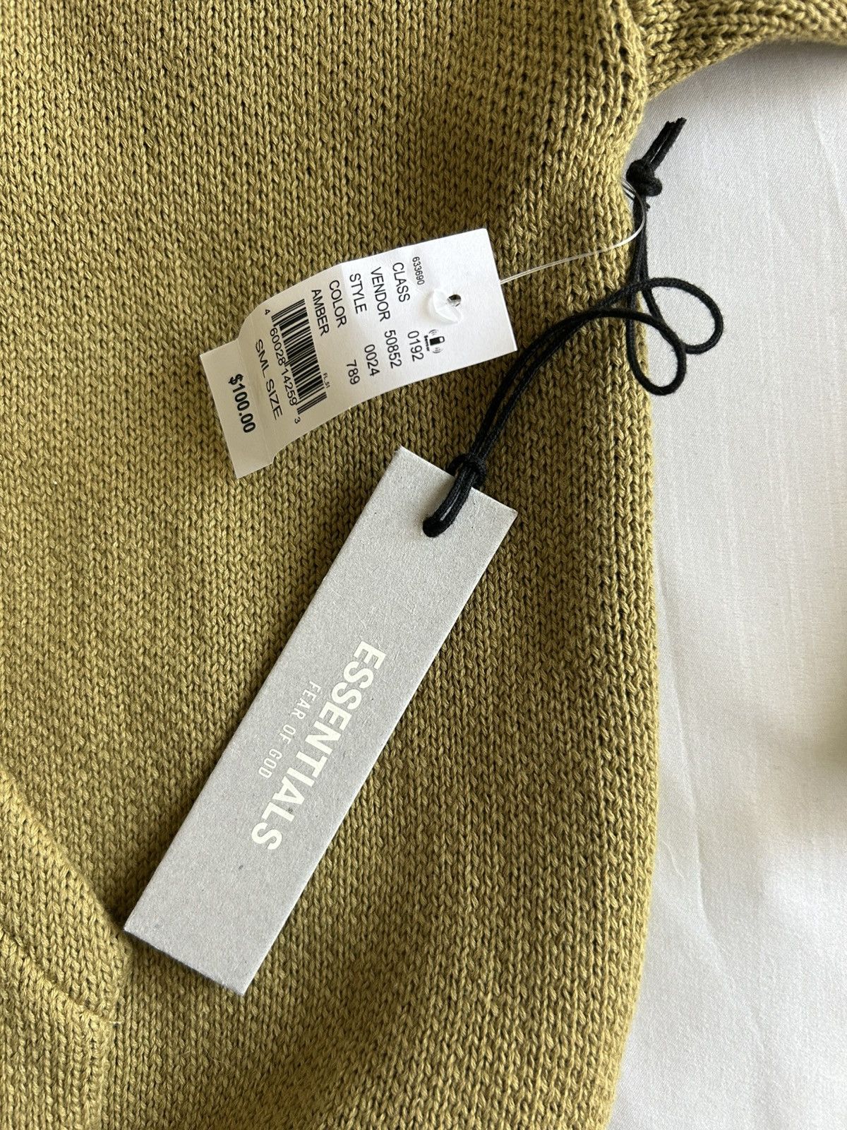 Essentials × Fear of God Fear of God Essentials Knit Pullover Hoodie Small Amber Size US S / EU 44-46 / 1 - 4 Thumbnail