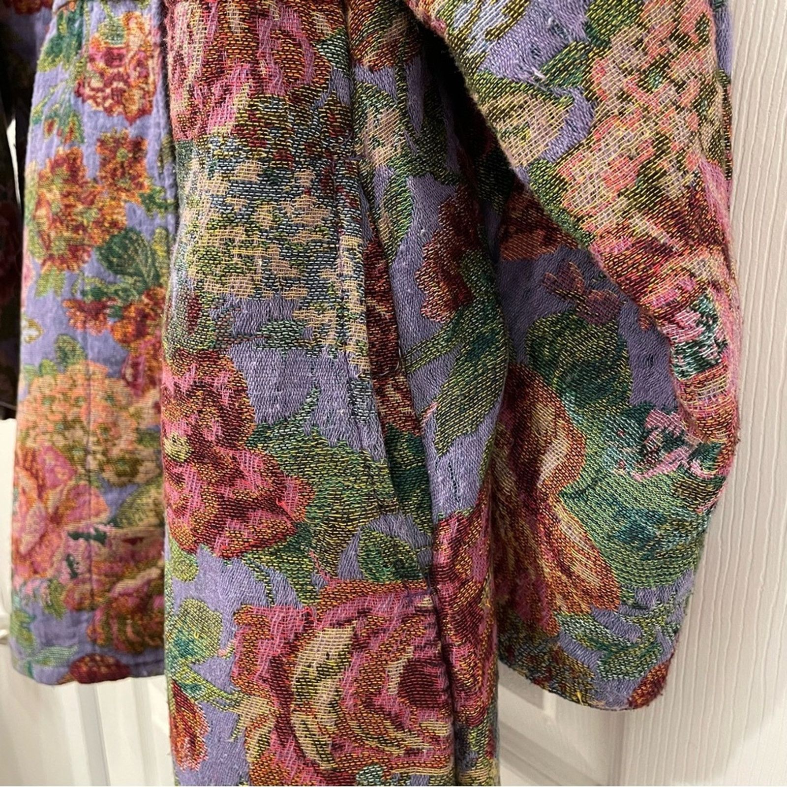 Other Vintage Handcrafted Floral Tapestry Jacket Size M / US 6-8 / IT 42-44 - 7 Thumbnail