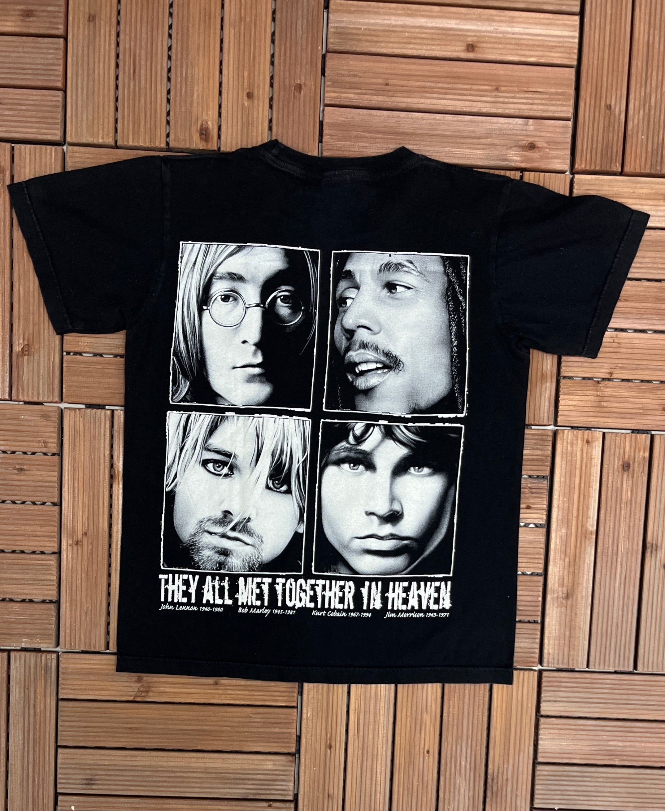 Vintage Music Legends They All Met In Heaven Vintage Black T-Shirt Size US M / EU 48-50 / 2 - 4 Thumbnail