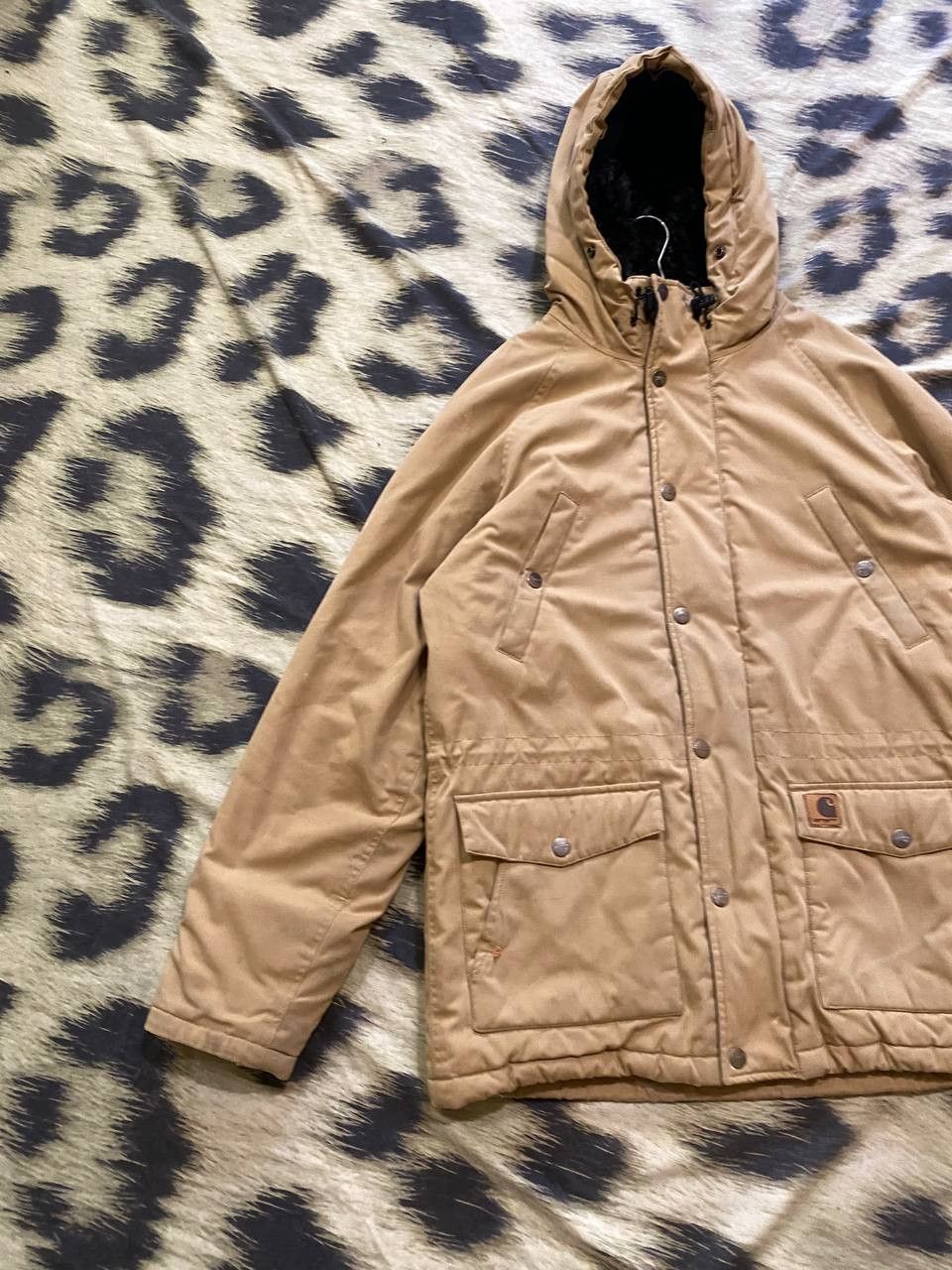 Carhartt vintage beige jacket logo Carhartt luxury Streetwear Y2K Size US L / EU 52-54 / 3 - 9 Thumbnail