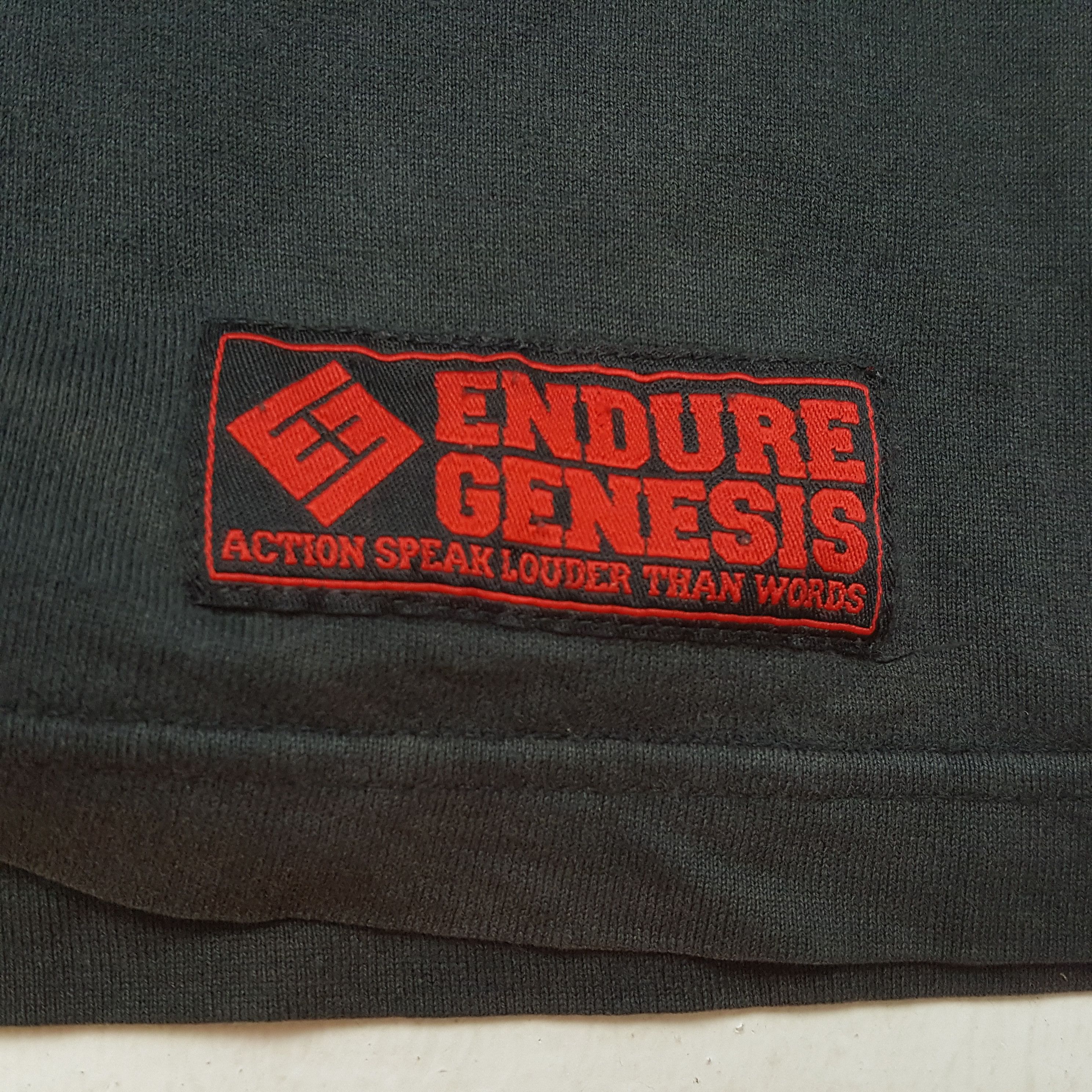 Vintage ENDURE GENESIS Streetwear Art Style Tshirt Size US XL / EU 56 / 4 - 6 Thumbnail