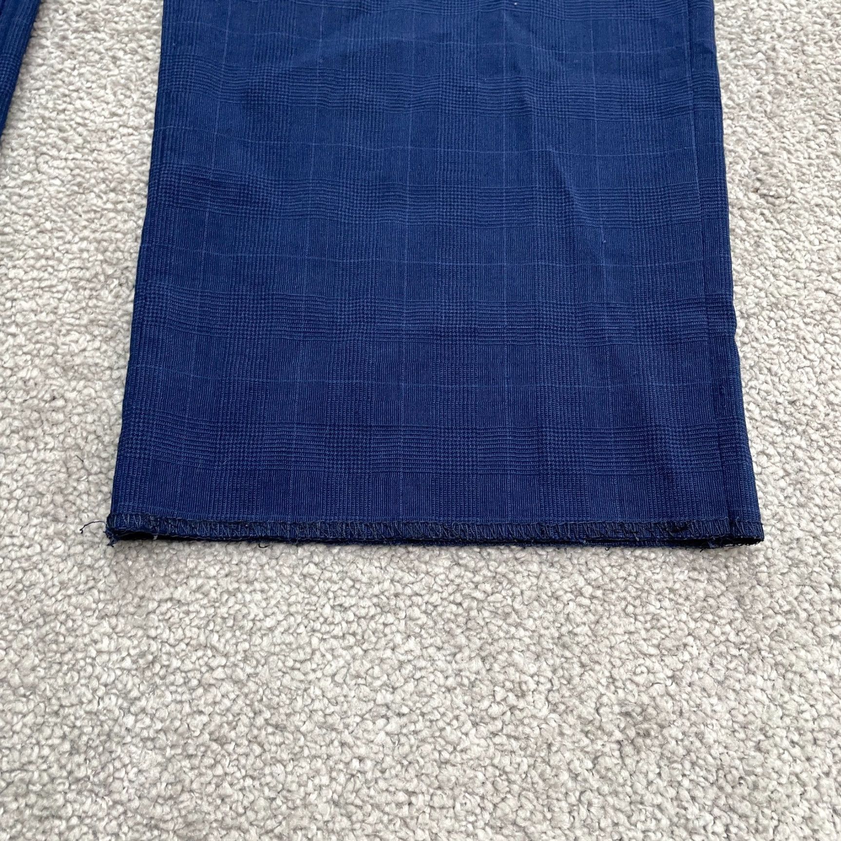 Tommy Hilfiger Tommy Hilfiger Pants Mens 38x32 Blue Plaid Dress Wool Blend Straight Leg Work Size US 38 / EU 54 - 3 Thumbnail