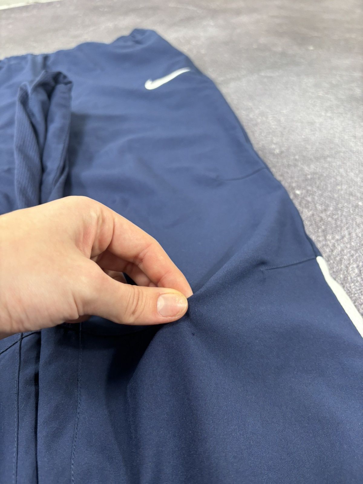 Nike Nike Manchester City Y2K Dri-Fit Navy Blue Hype Track Pants Size US 30 / EU 46 - 7 Thumbnail