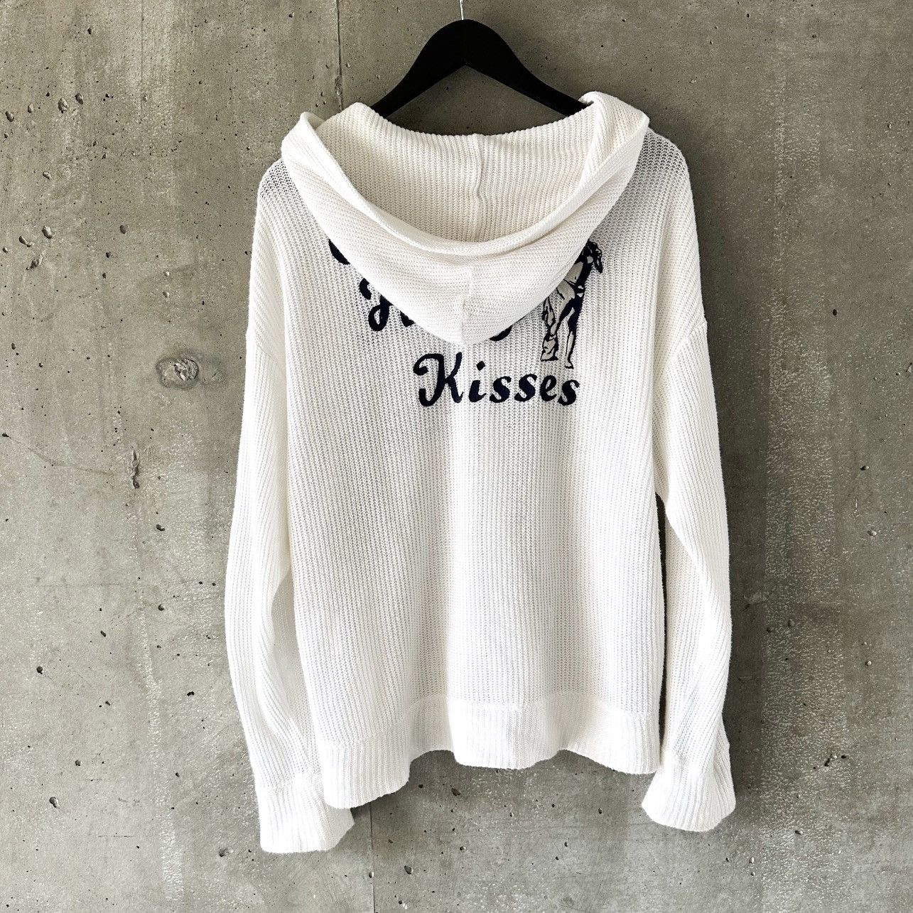 Hysteric Glamour 2000’s CRAZY HAZY KISSES Knit Zip Up Hoodie Size US L / EU 52-54 / 3 - 4 Thumbnail