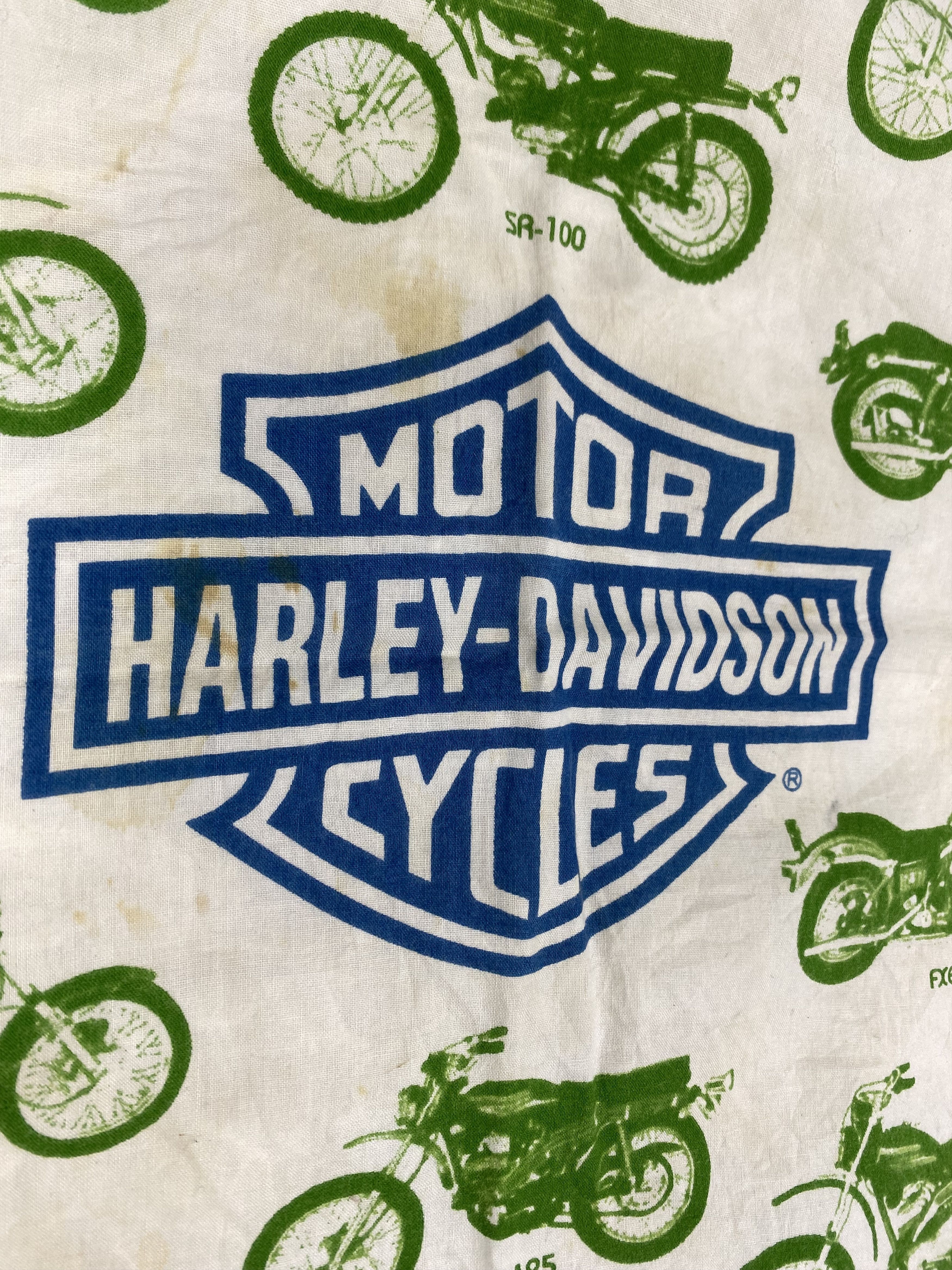 Harley Davidson × Vintage Vintage Harley Davidson Handkerchief Neckerchief PH0648 Size ONE SIZE - 5 Thumbnail