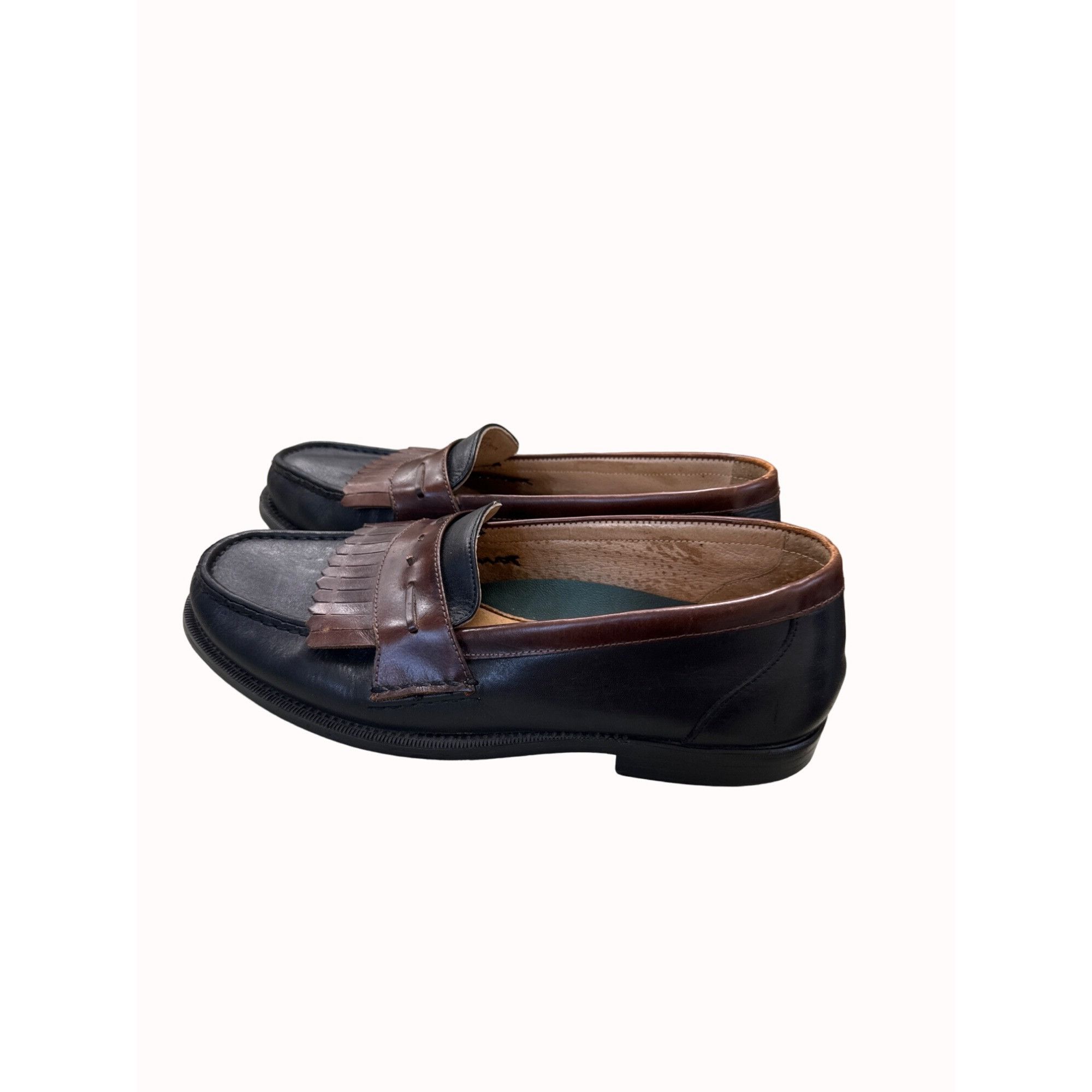 Designer Botellín Italian men’s brown kilt leather shoes loafers size Size US 11 / EU 44 - 4 Thumbnail