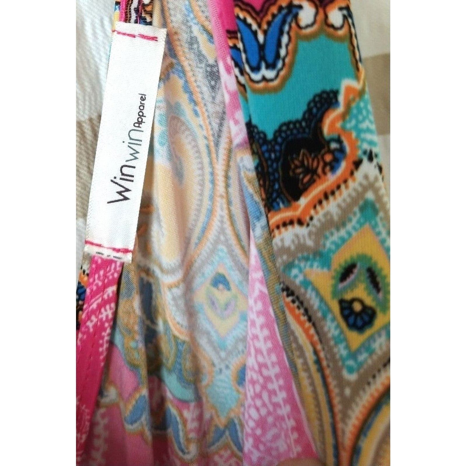 The Unbranded Brand Winwin apparel pink mandala maxi dress sleeveless A line L Size L / US 10 / IT 46 - 6 Thumbnail