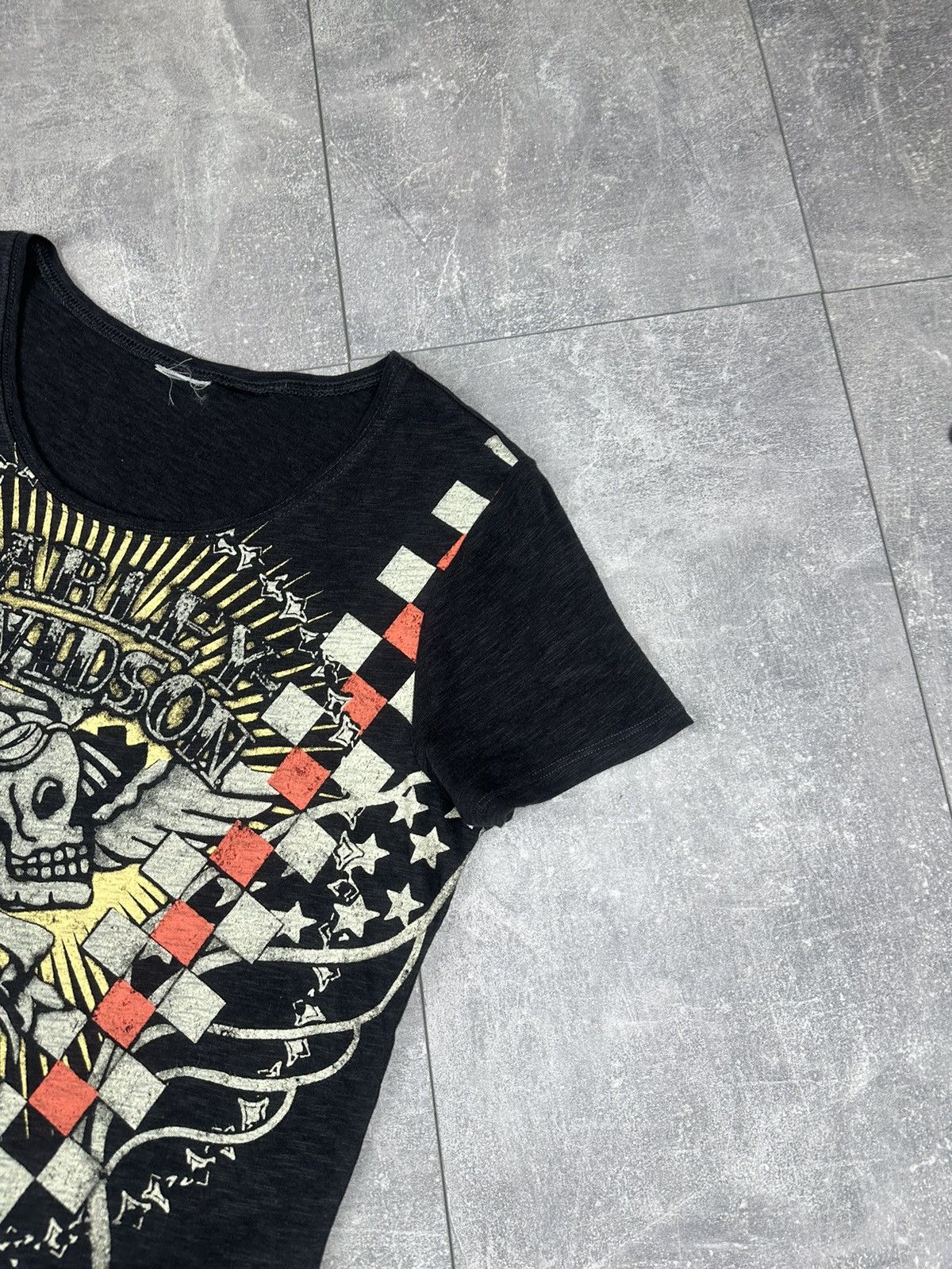 Harley Davidson Womens Harley Davidson Overprint Logo T-Shirt Size L / US 10 / IT 46 - 4 Thumbnail