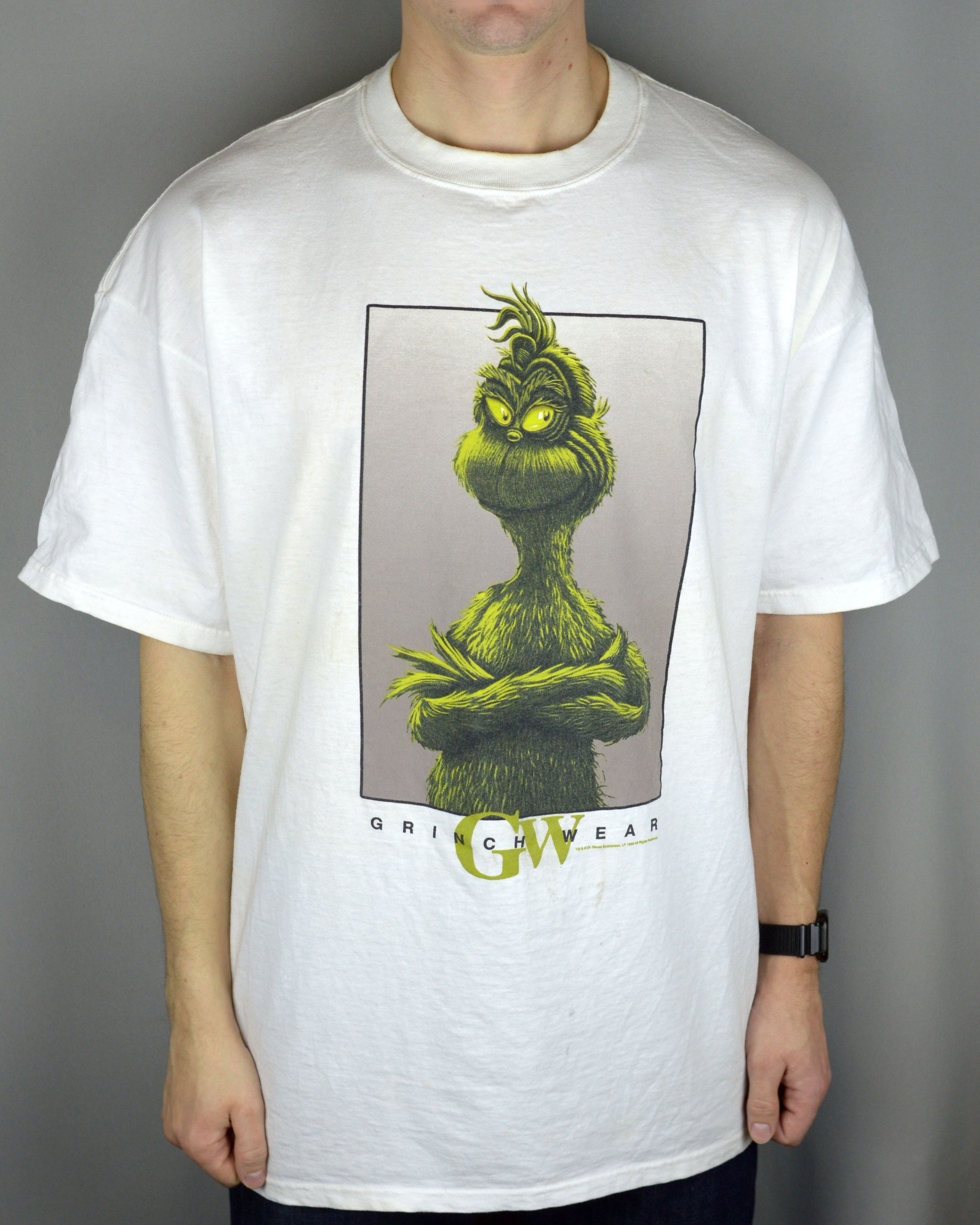 Vintage Vintage Dr Seuss Grinch wear 1999 t shirt Size US XL / EU 56 / 4 - 1 Thumbnail