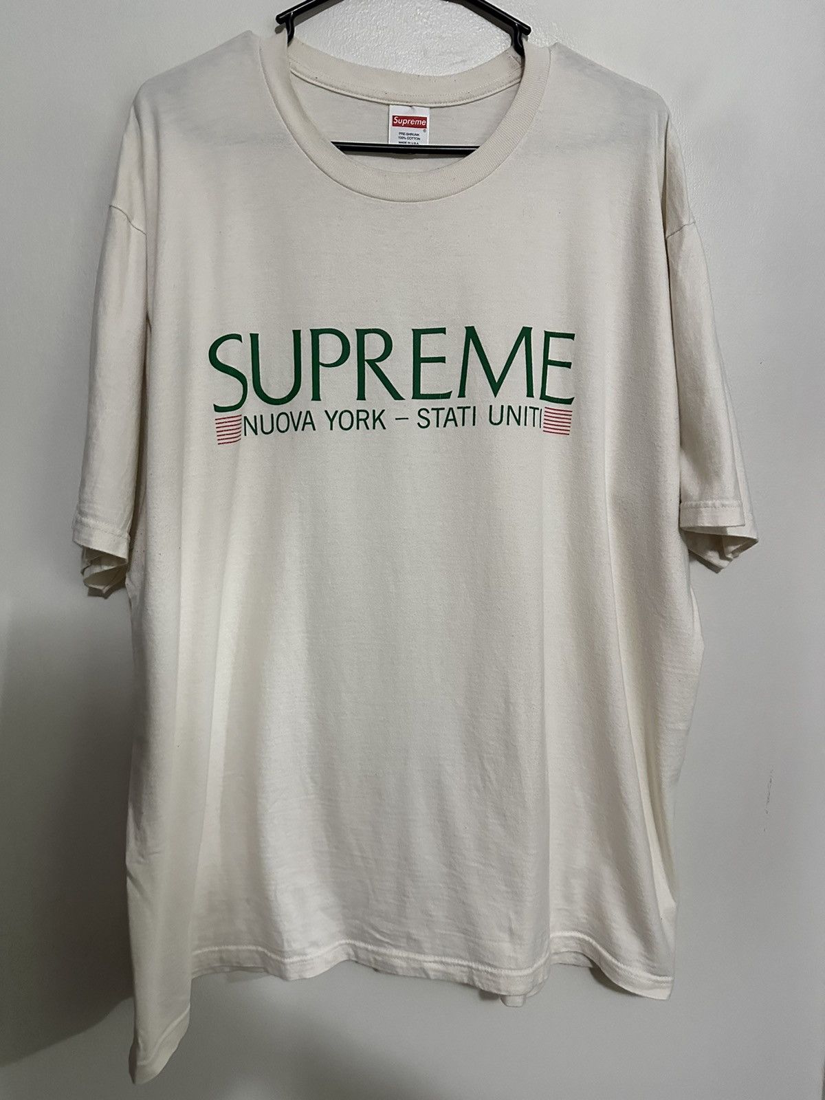 Supreme Supreme Nuova York Tee Size US XL / EU 56 / 4 - 1 Thumbnail