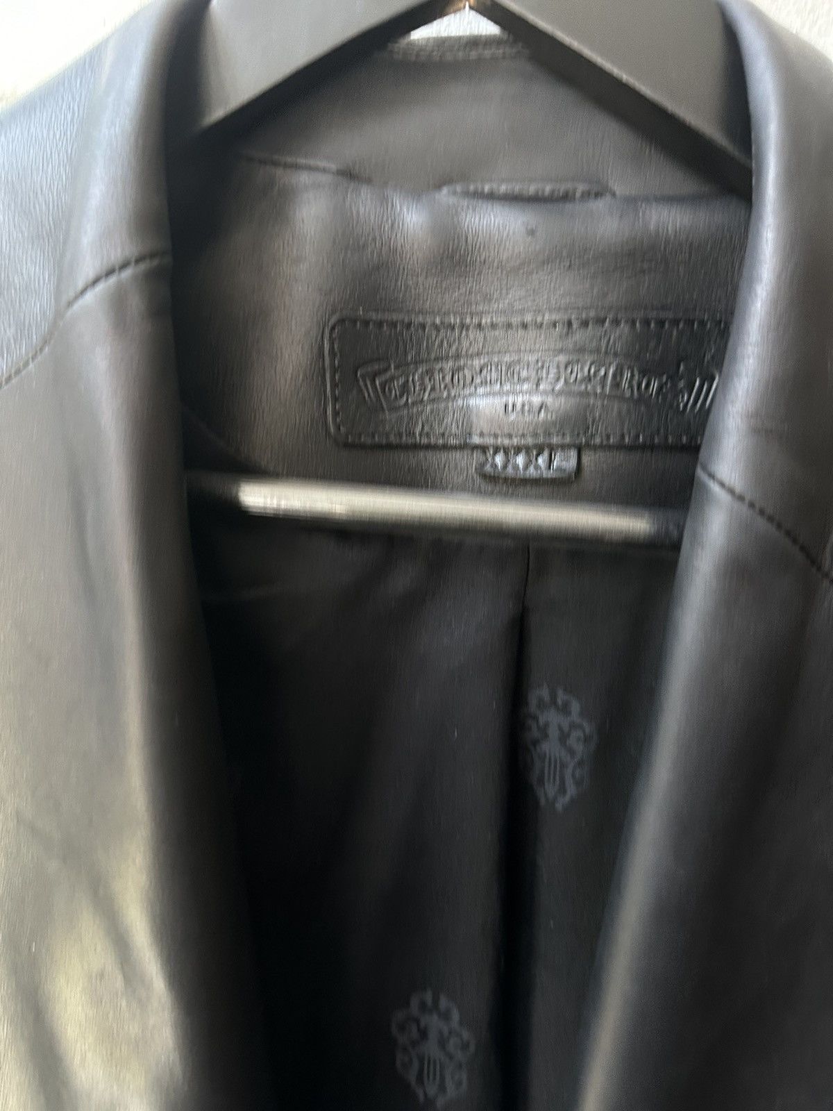 Chrome Hearts 3XL XXXL CHROME HEARTS 1 of 1 LEATHER PATCH JACKET BLAZER ! Size US XXL / EU 58 / 5 - 5 Thumbnail