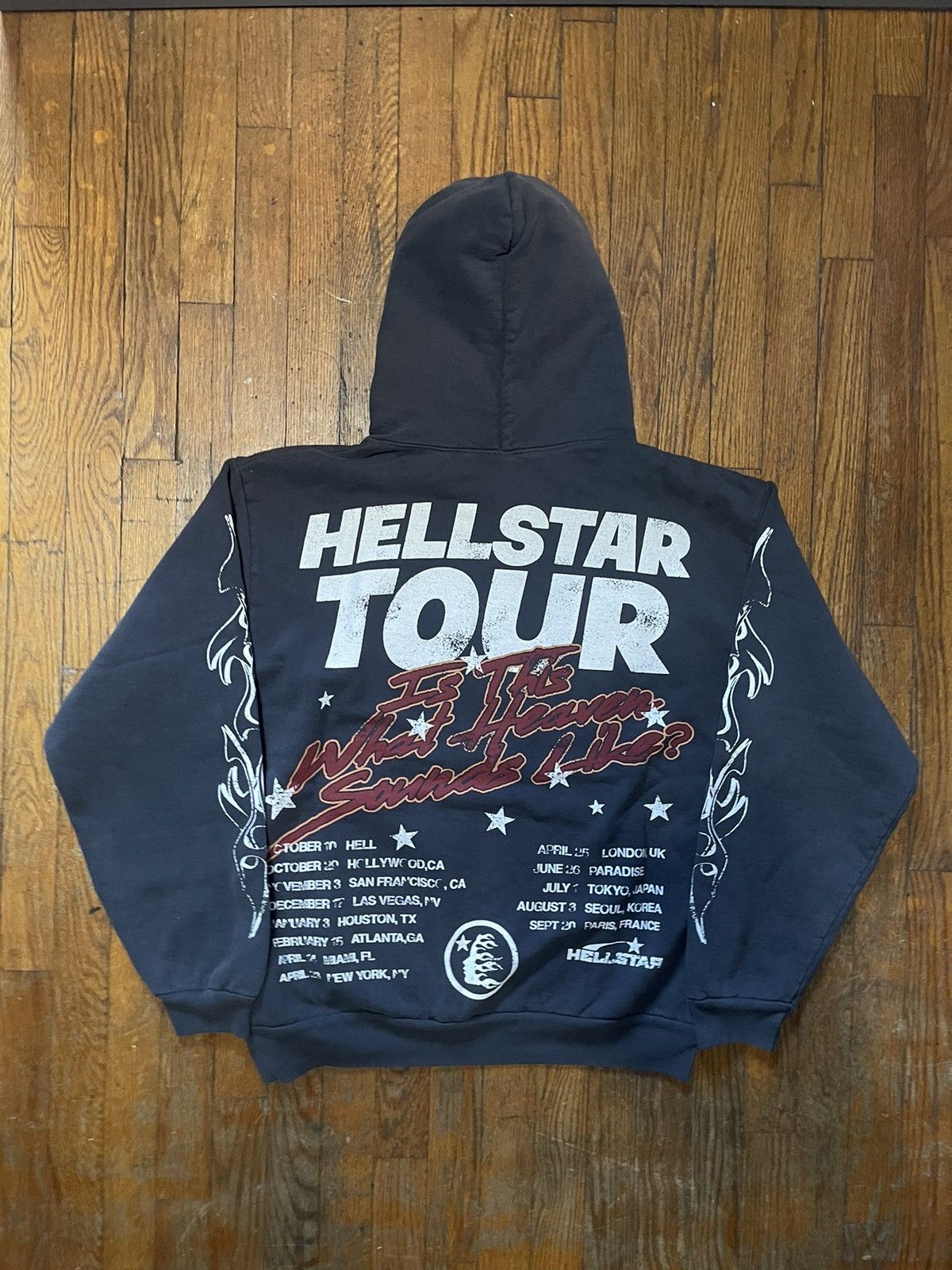 HELLSTAR Hellstar Records Tour Hoodie - Size L Size US L / EU 52-54 / 3 - 3 Thumbnail