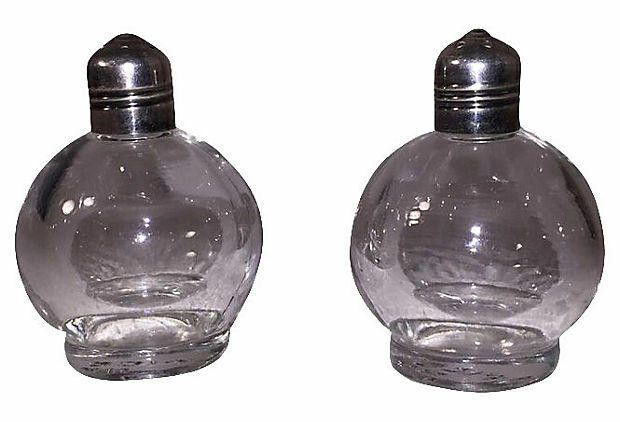 Designer Sterling-Top Salt & Pepper Shakers Size ONE SIZE - 1 Thumbnail