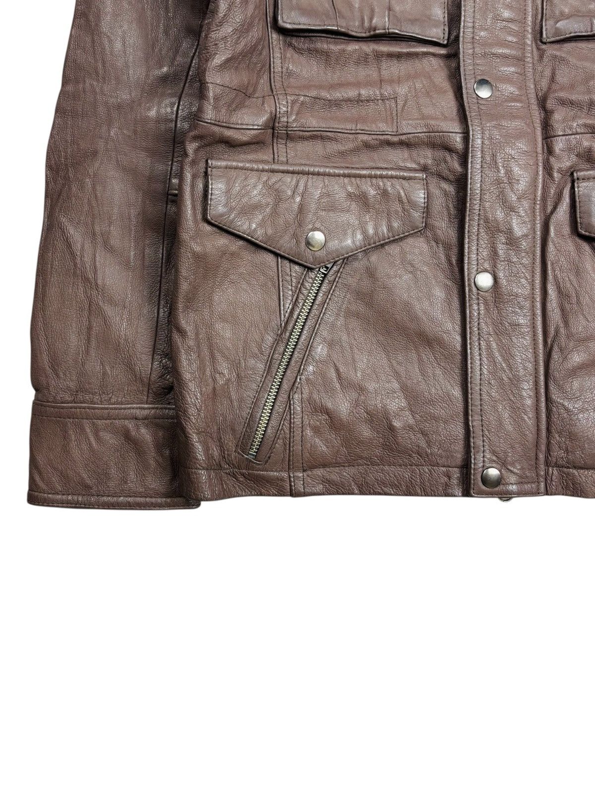 JACKROSE Archive Jackrose - Apocalypse Style Leather Cargo Jacket Size US M / EU 48-50 / 2 - 8 Thumbnail