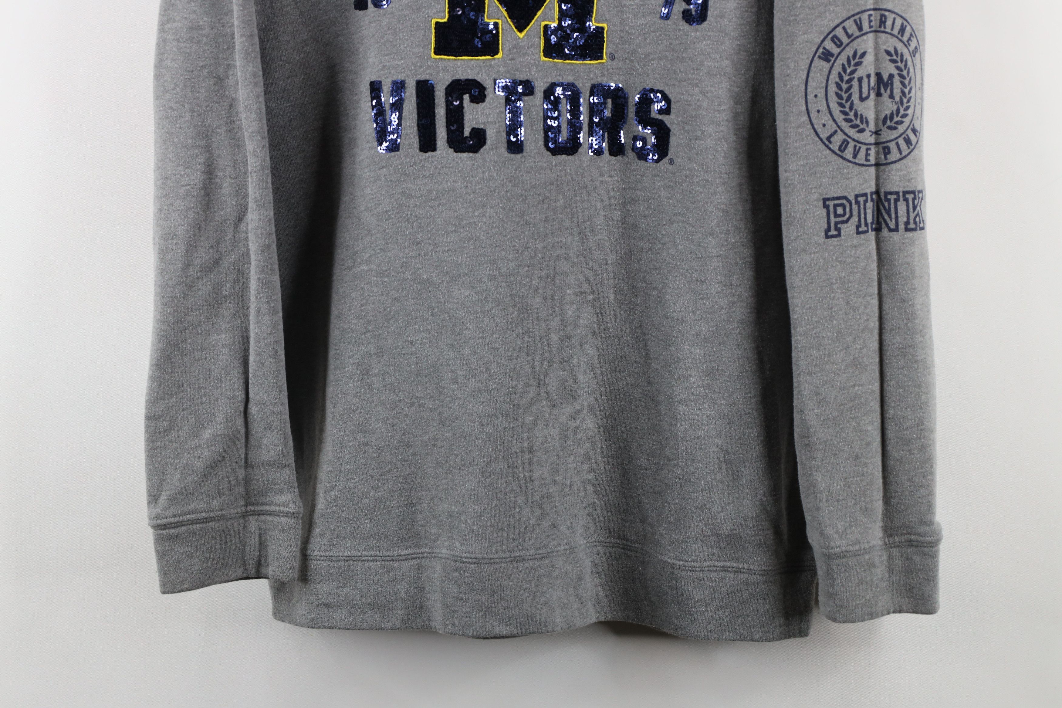 Pink × Vintage Pink Victorias Secret University of Michigan Sweatshirt Size S / US 4 / IT 40 - 3 Thumbnail