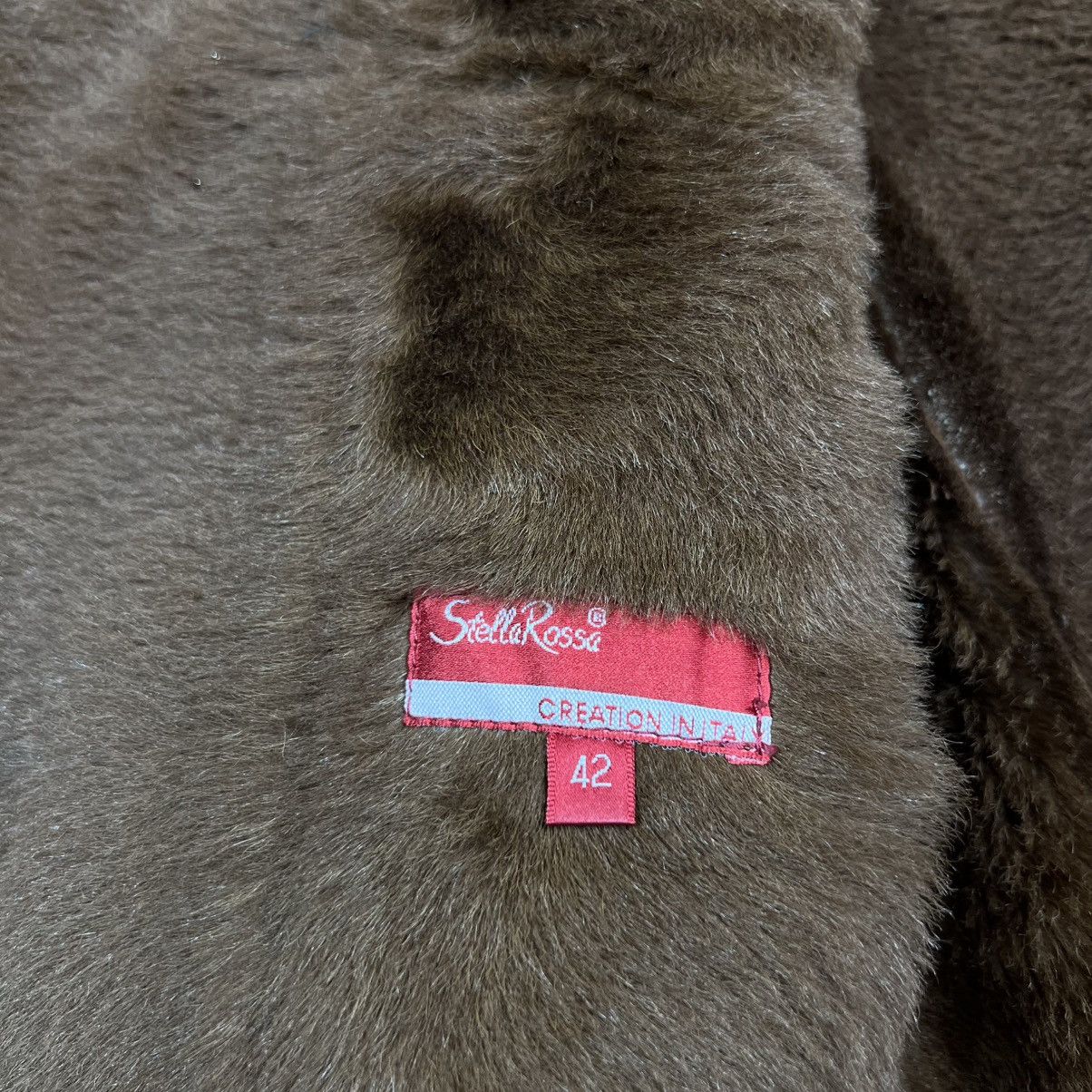 Vintage Vintage 00s Stella Rossa Leather Fur Sheepskin Coat Jacket Size M / US 6-8 / IT 42-44 - 19 Thumbnail