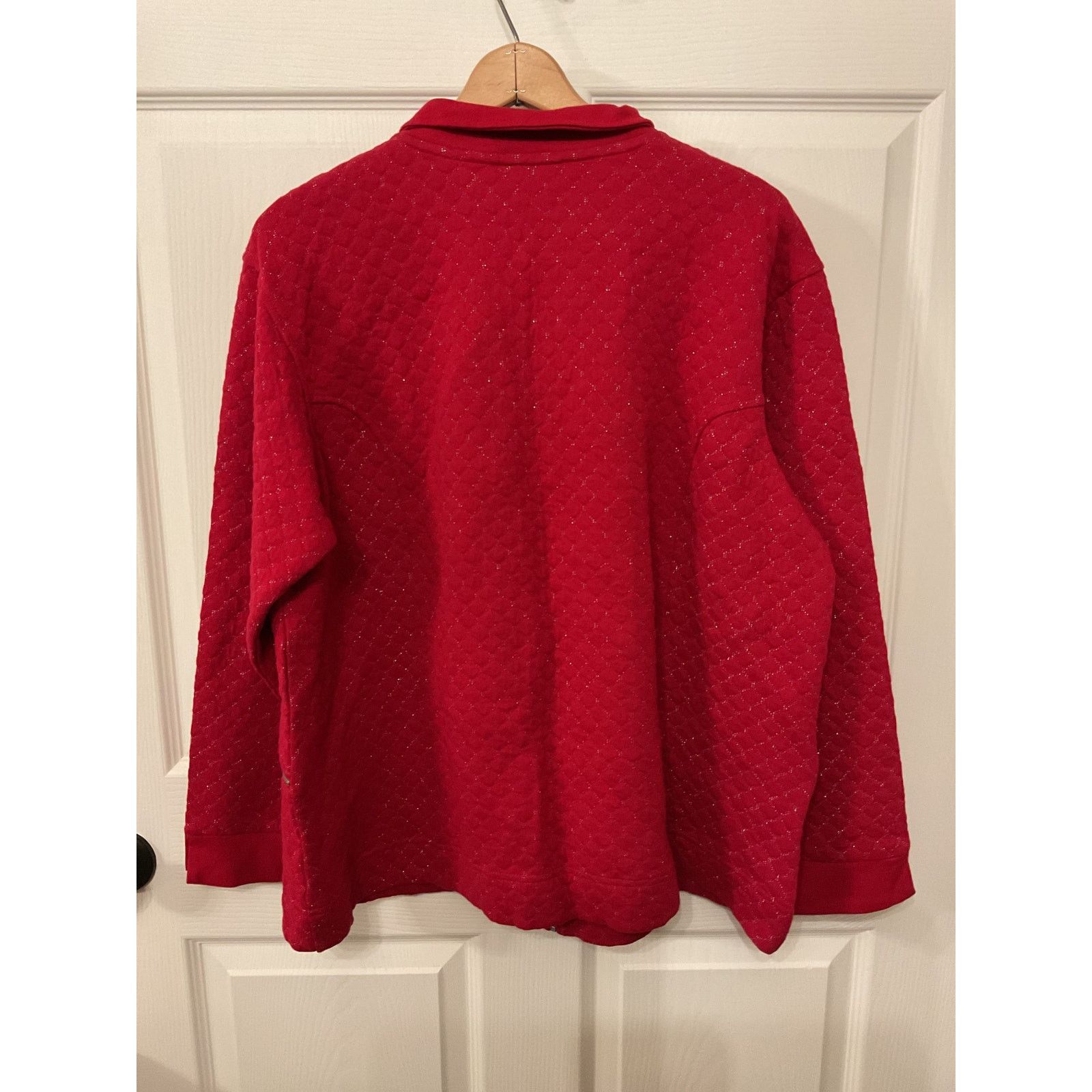 Coldwater Creek Coldwater Creek Textured Boucle Metallic Knit Zip Jacket,1x Size XL / US 12-14 / IT 48-50 - 6 Thumbnail