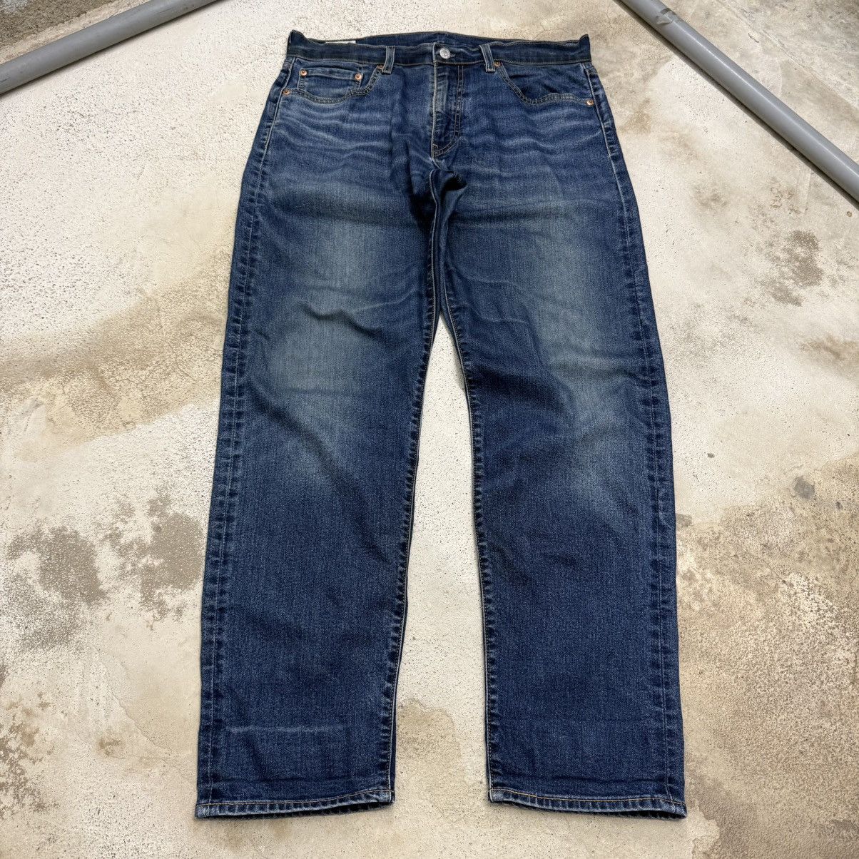 Levi's Levis 502 Big E Repro Stretch Warm Denim Chainstich Pants Size US 33 - 3 Thumbnail